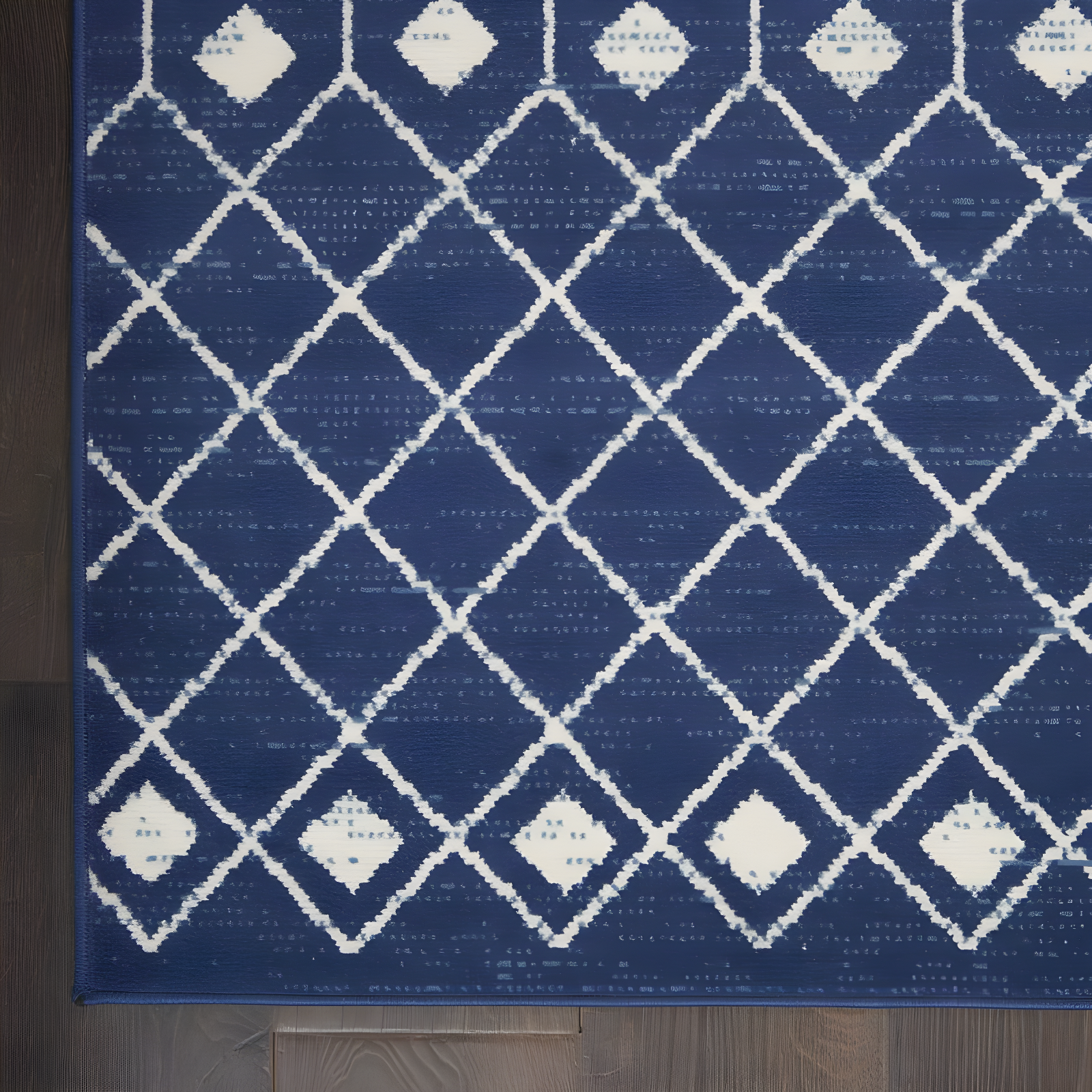 Nourison Grafix GRF37 Navy/White Indoor Area Rug - 6' x 9'