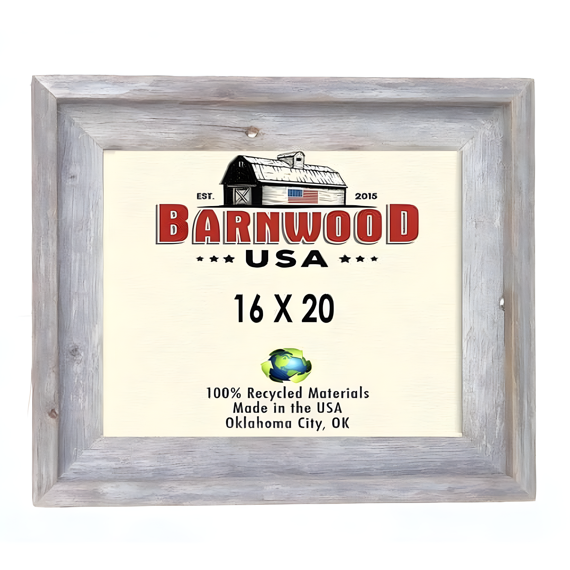 Millwood Pines Kattan Weathered Gray Wood Beveled Picture Frame