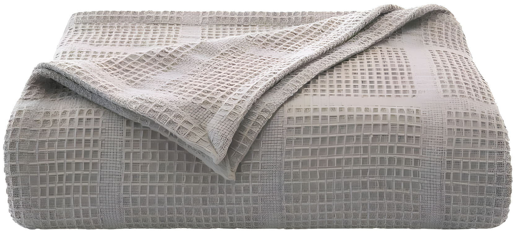 Kenneth Cole Kenneth Cole Waffle Grid Solid Cotton Blanket
