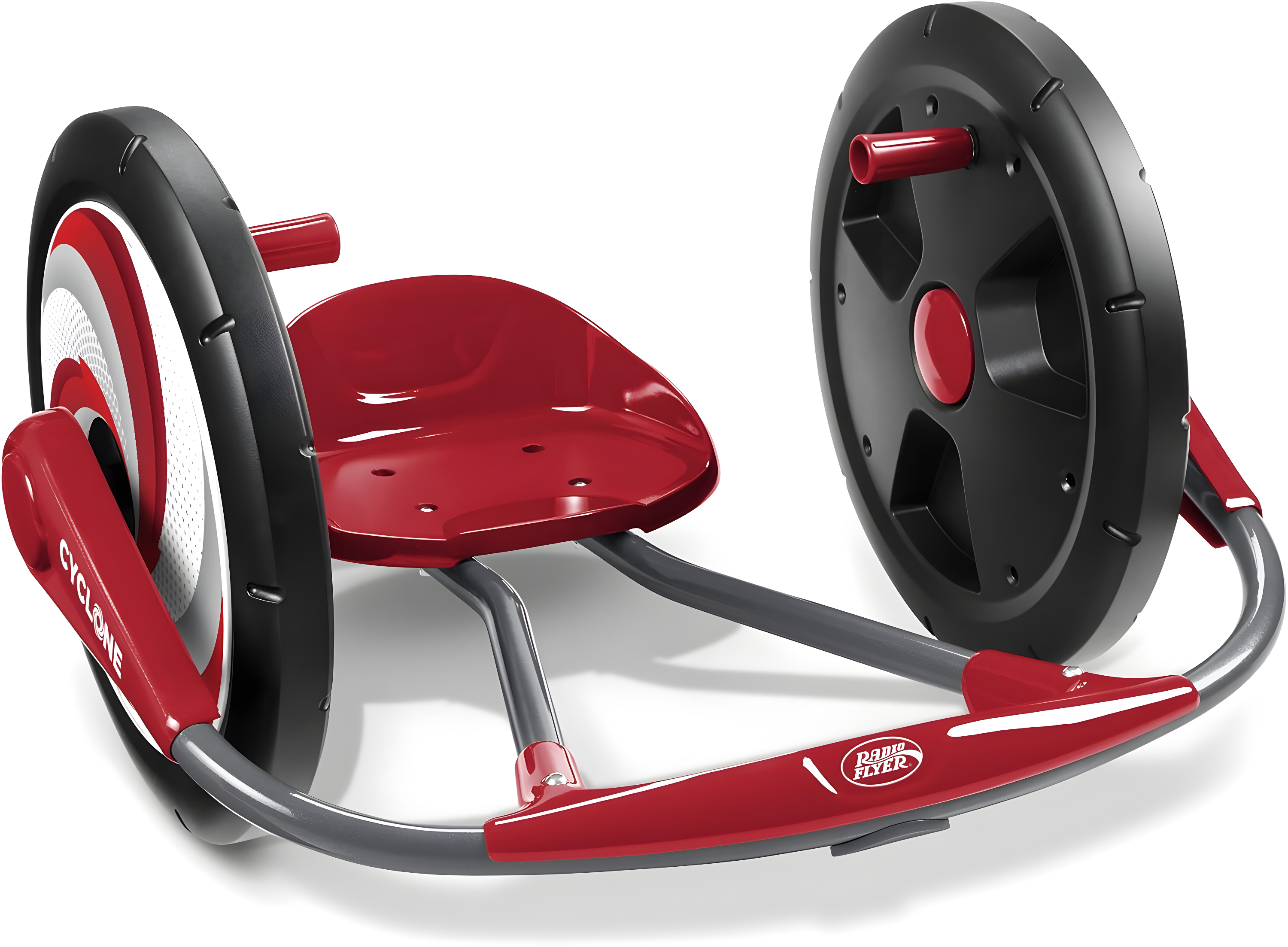 Radio Flyer, Cyclone Ride-on for Kids, Arm Powered, 16" Wheels, Red