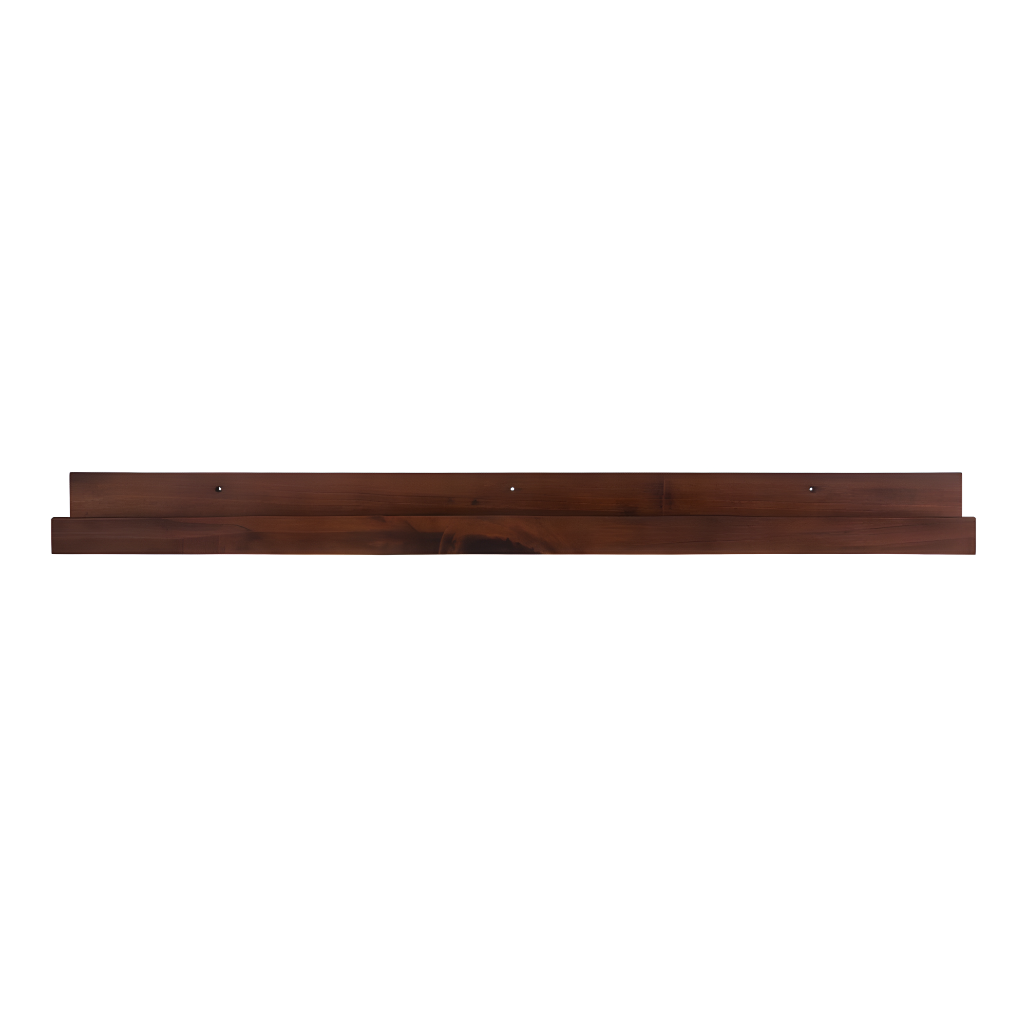 Kate and Laurel Wood Floating Shelf, 42" x 3.5", Walnut Brown