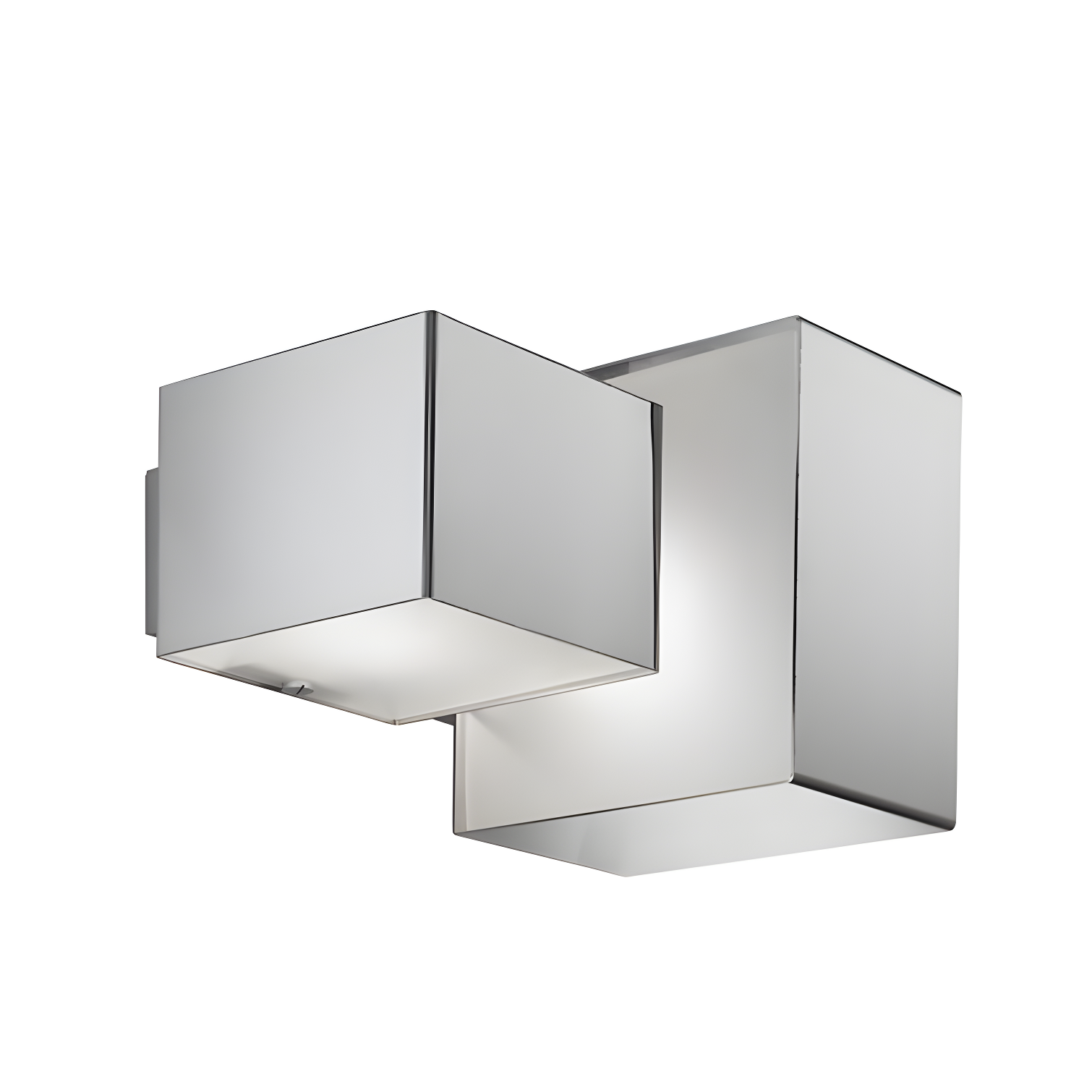 ZANEEN design Domino Inox 2-Light Outdoor Armed Sconce