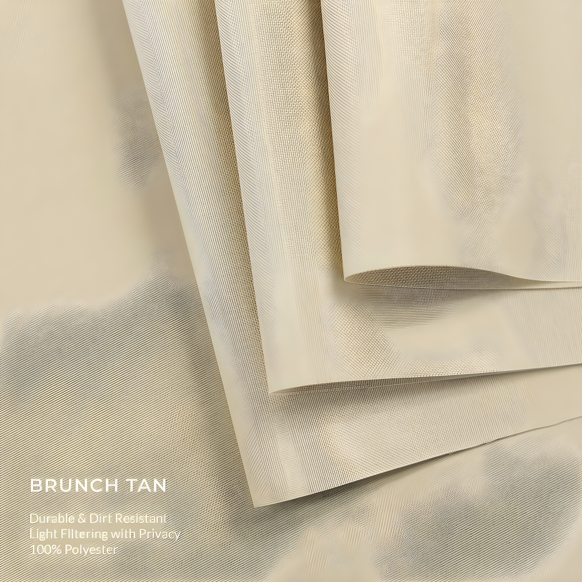 CHICOLOGY QUAD RAIL SLIDING PANEL Brunch Grey (Light Filtering) W:46-86 x H:Up-to 96 inches