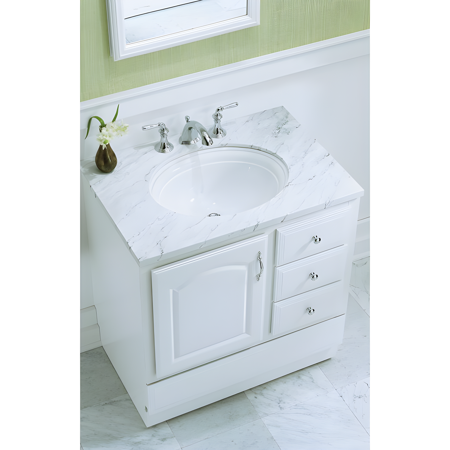 Kohler ® Devonshire ® Widespread Chrome Bathroom Sink Faucet