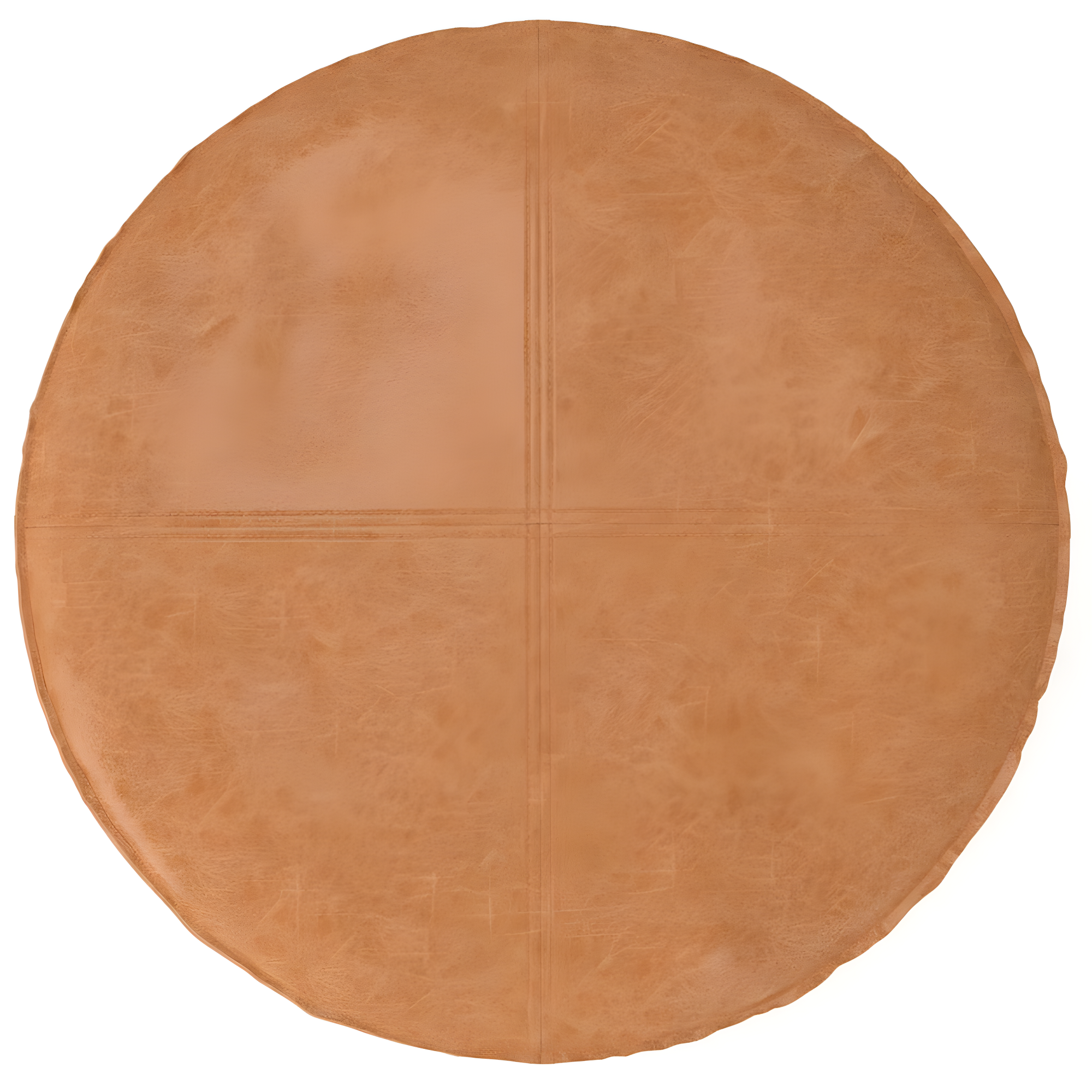 Simpli Home Brody Faux Leather Pouf