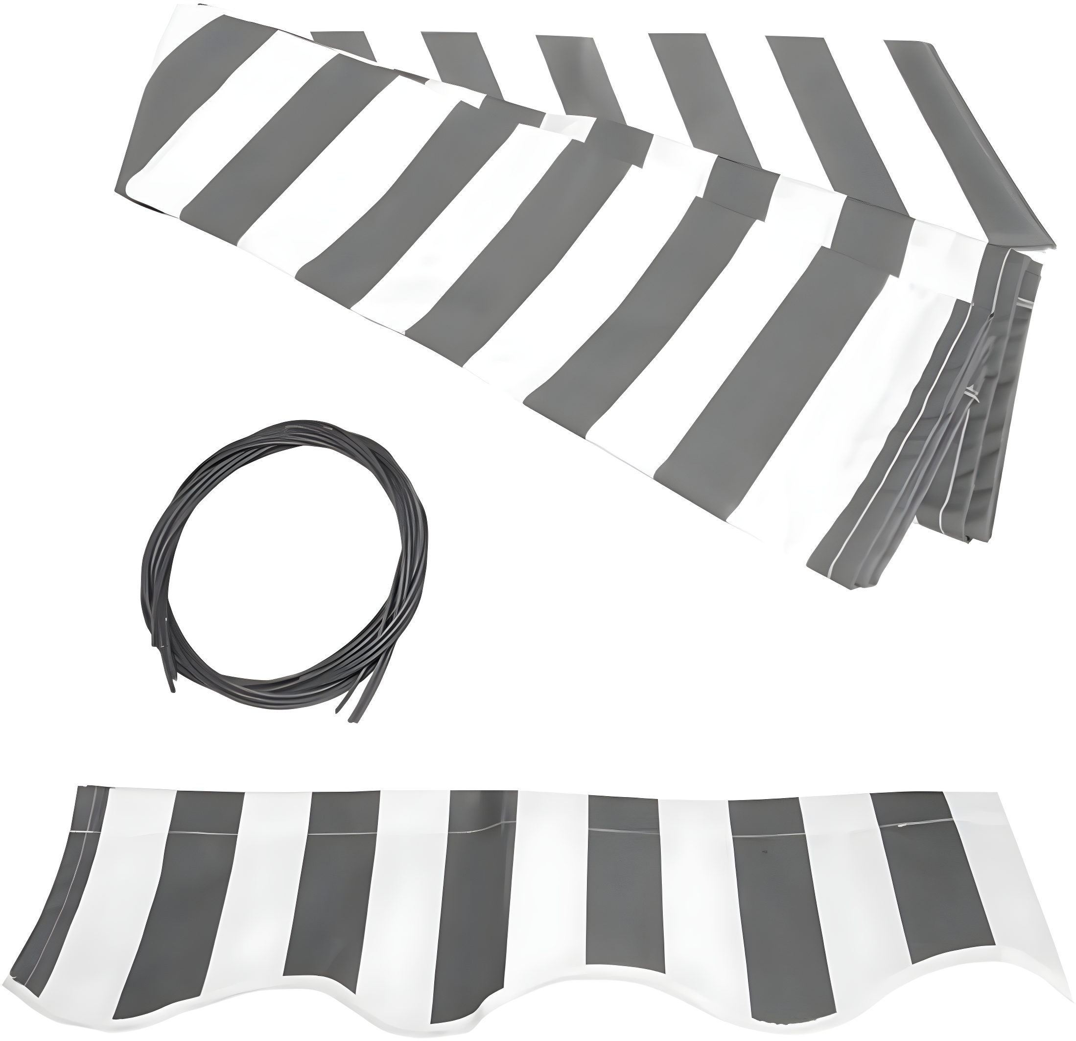 Motorized Retractable Patio Awning- Black Frame