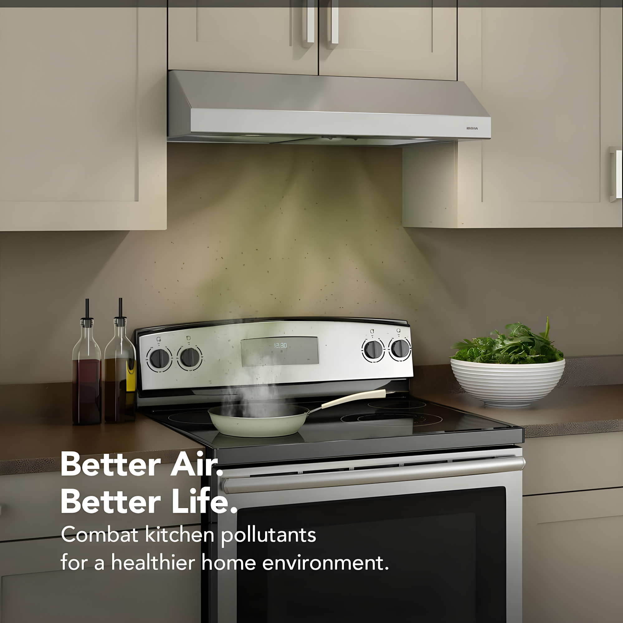 Broan NuTone 24" Steel 250 CFM Convertible Under Cabinet Range Hood with Mesh Filter