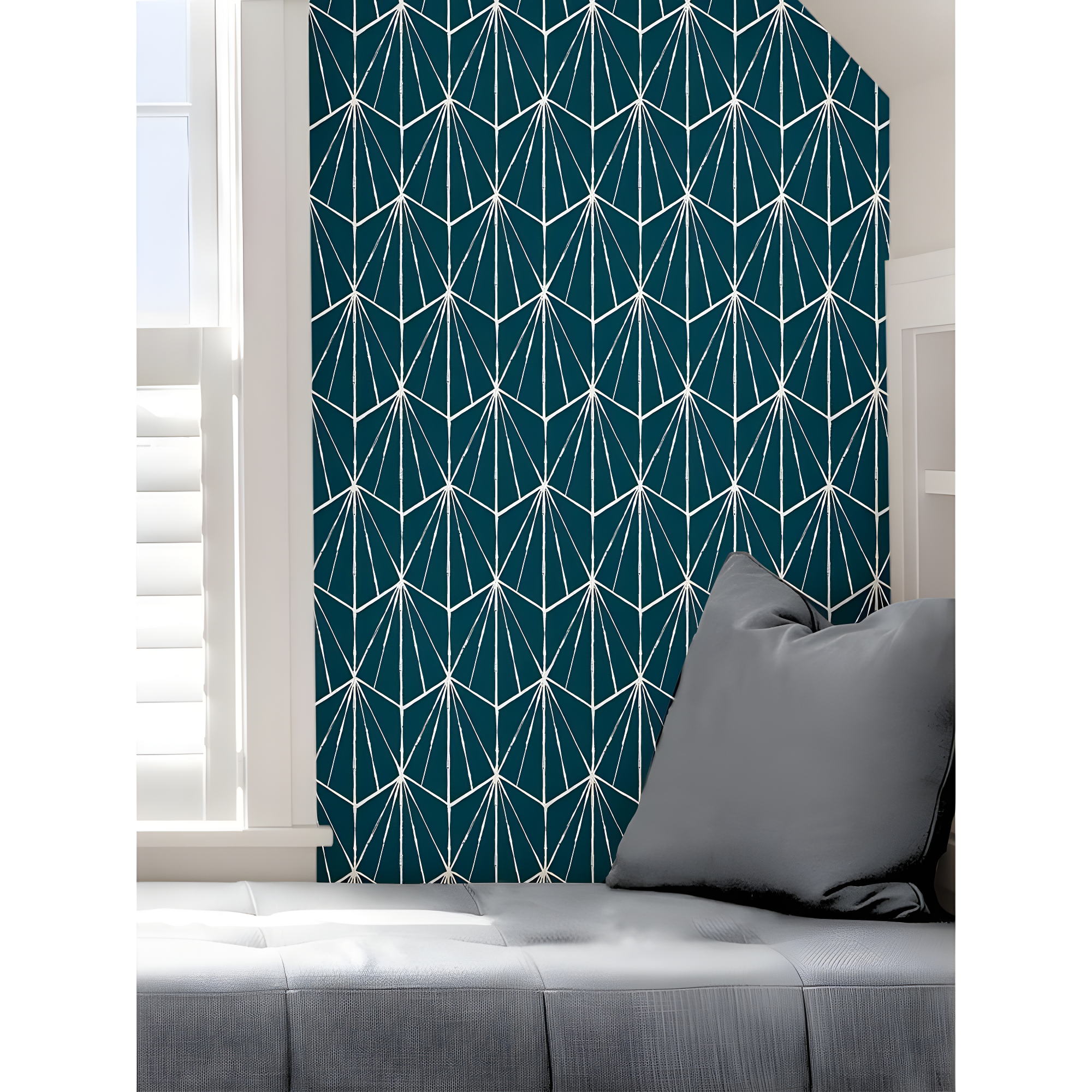Indigo Dorset Peel & Stick Wallpaper