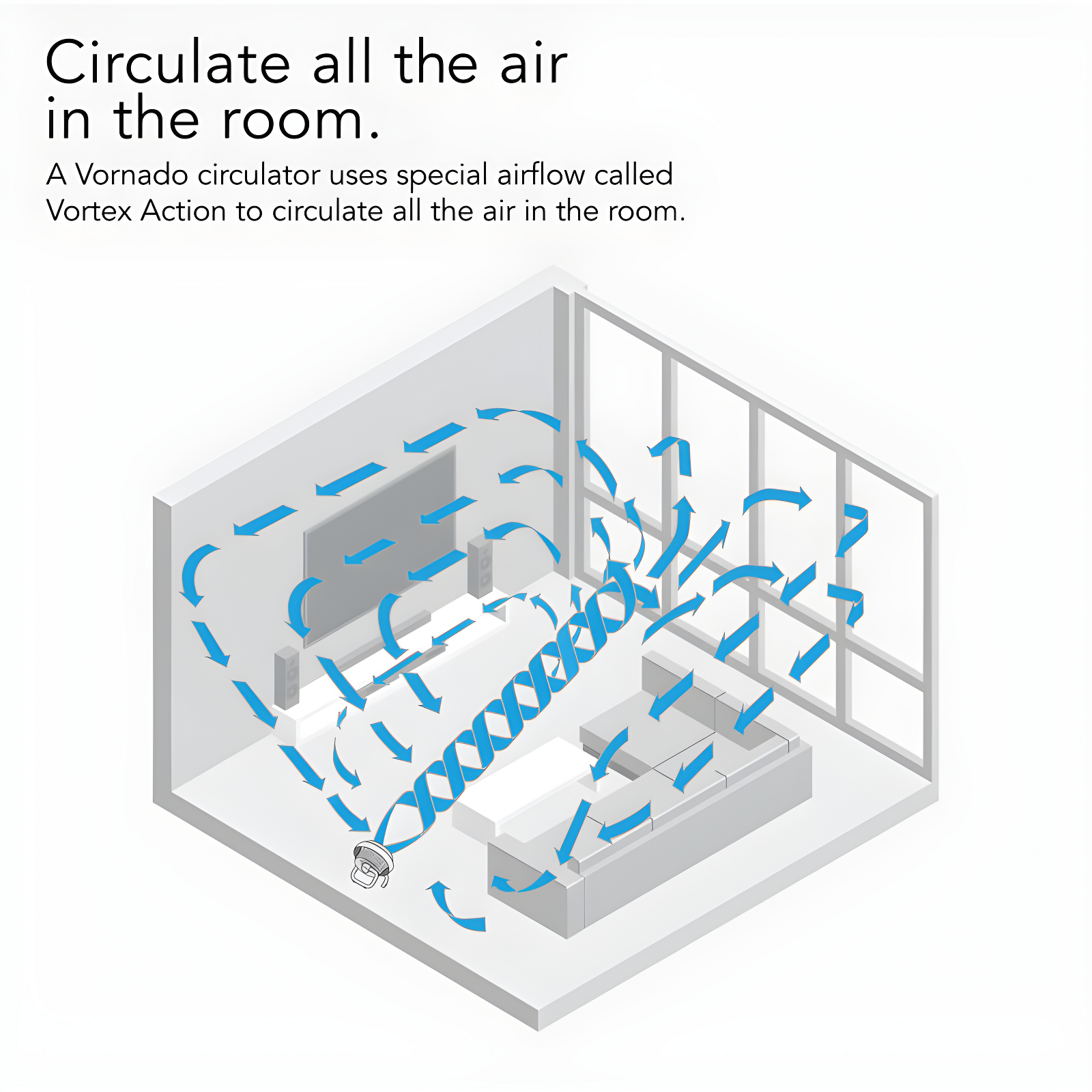 623DC Energy Smart Mid-Size Air Circulator Fan