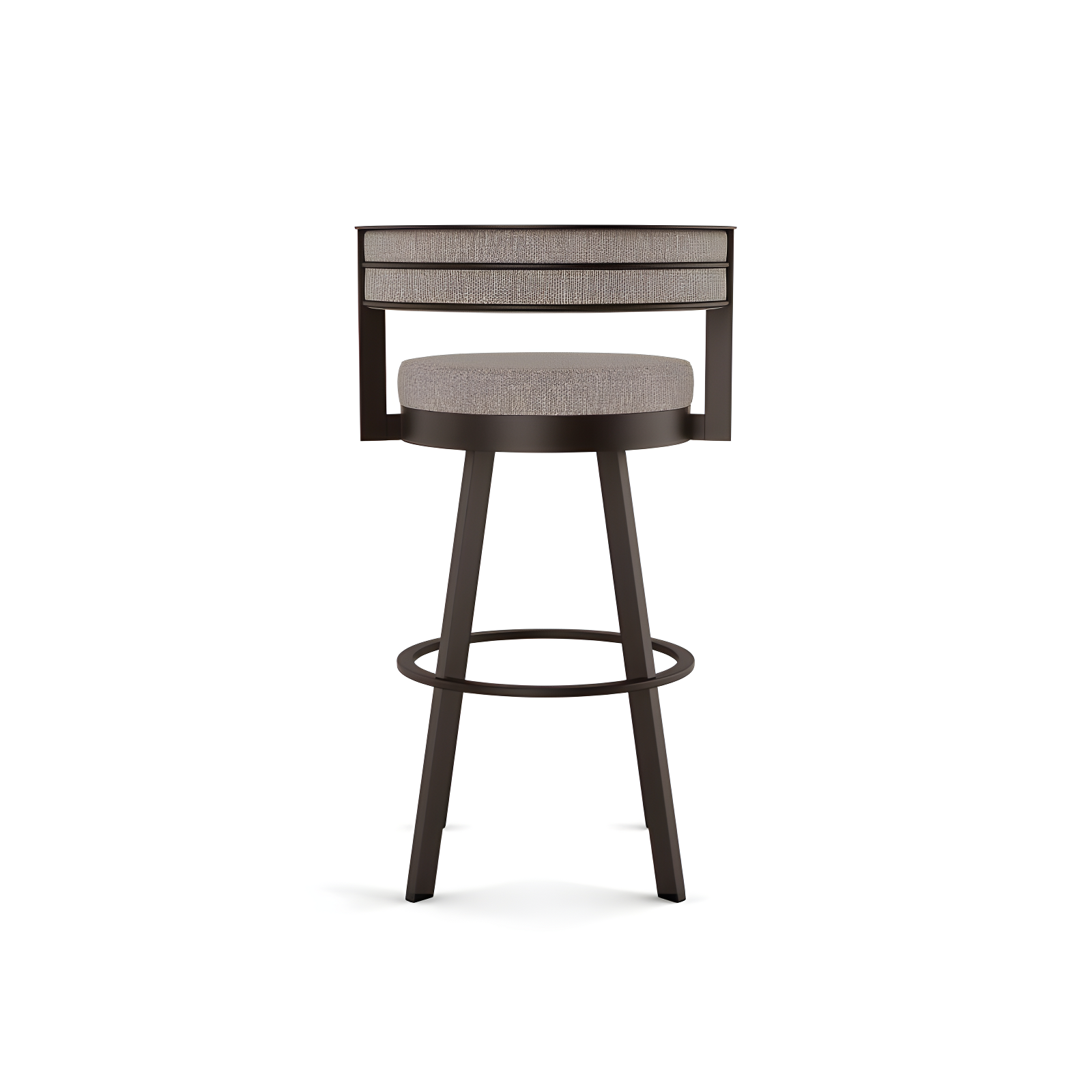 26" Browser Swivel Counter Height Barstool with Upholstered Seat - Amisco