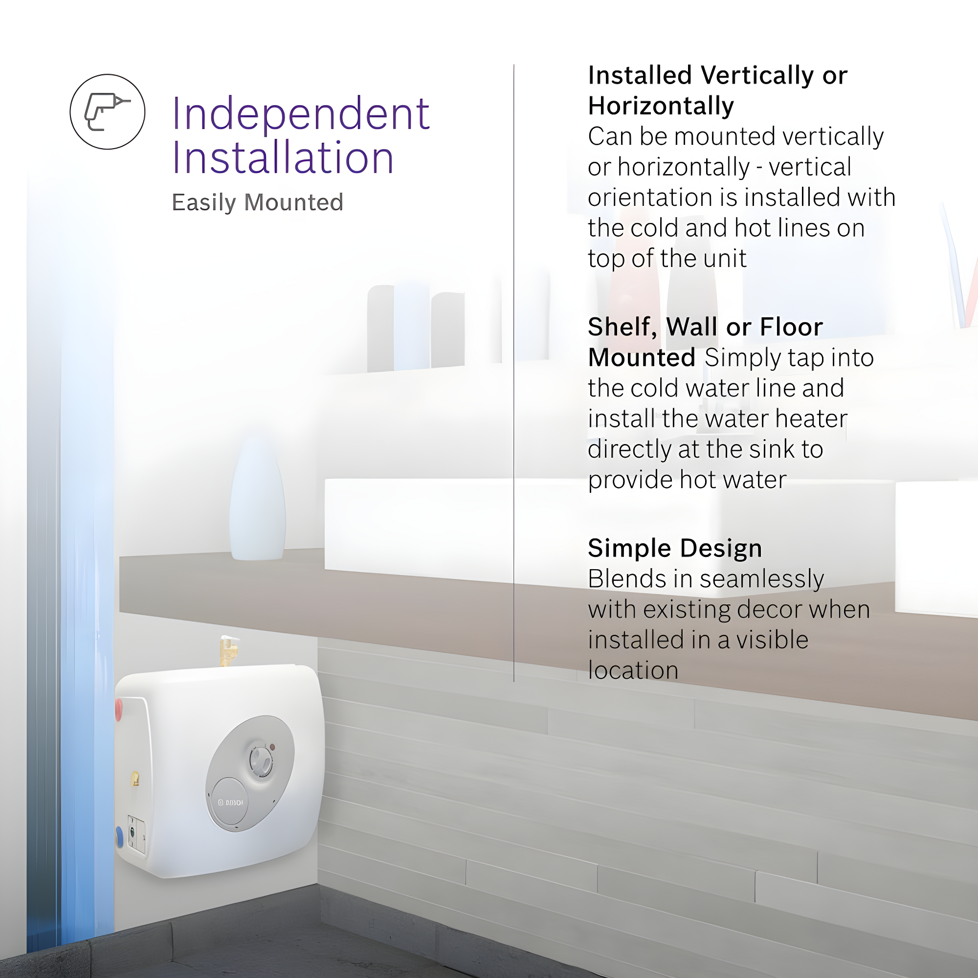 Bosch 7738004998 Tronic 3000T Point-of-Use Electric Mini-Tank Water Heater