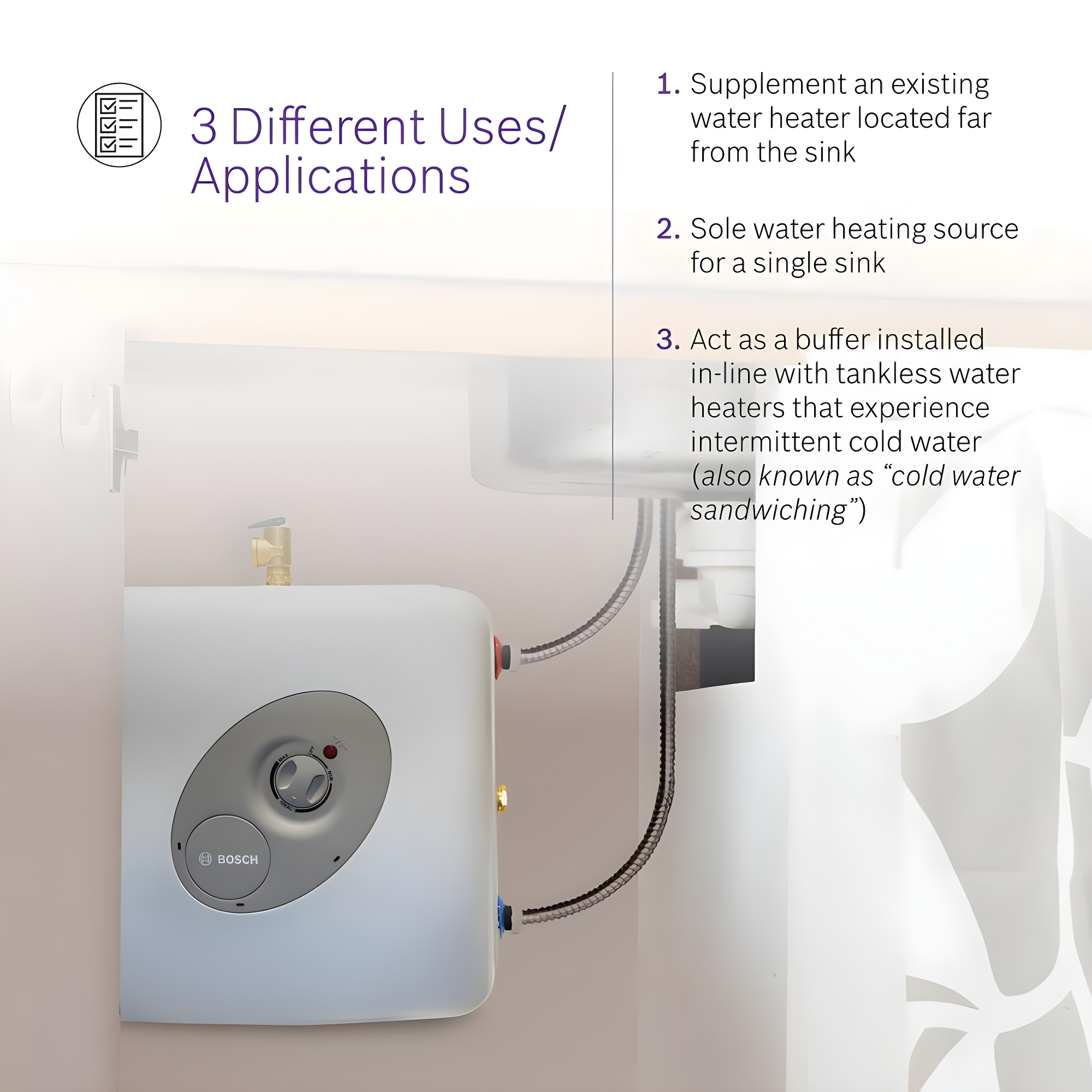 Bosch 7738004998 Tronic 3000T Point-of-Use Electric Mini-Tank Water Heater