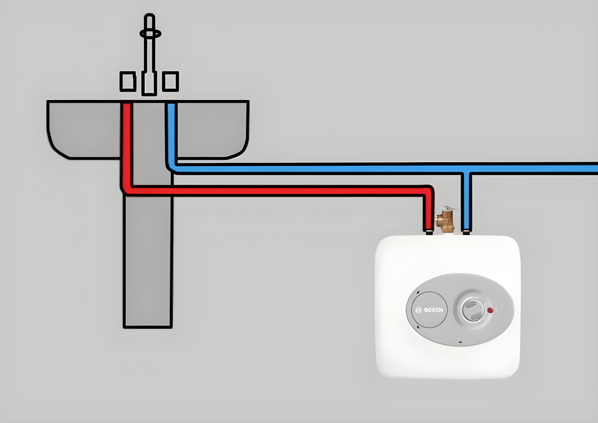Bosch 7738004998 Tronic 3000T Point-of-Use Electric Mini-Tank Water Heater