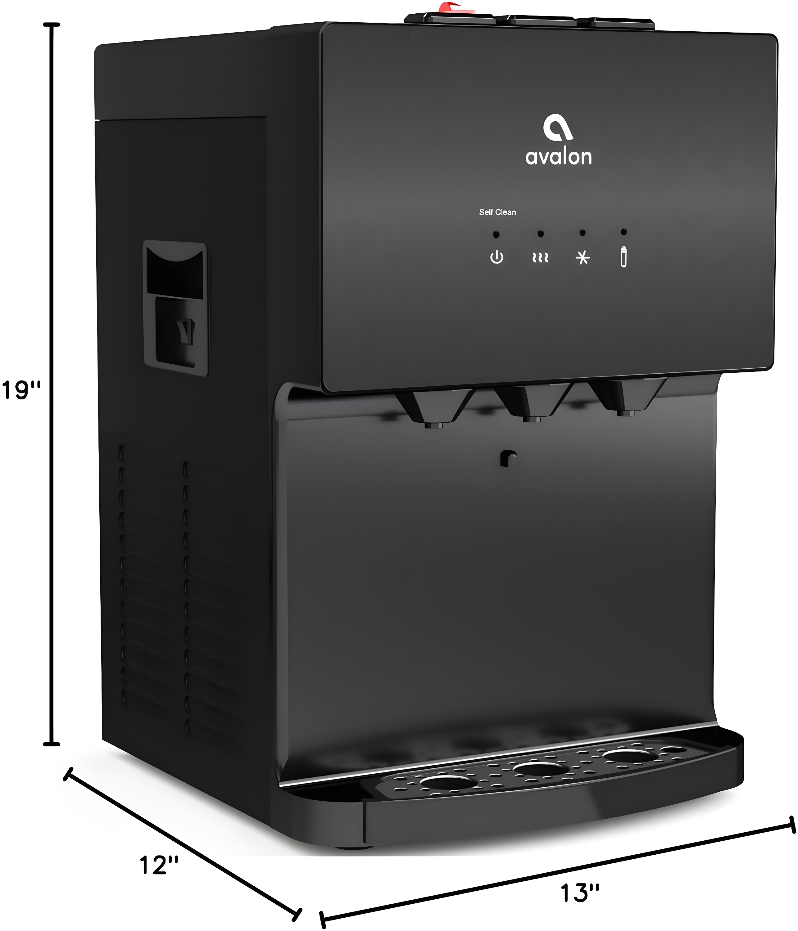 Avalon Avalon Black Countertop Bottleless Filtered Water Dispenser