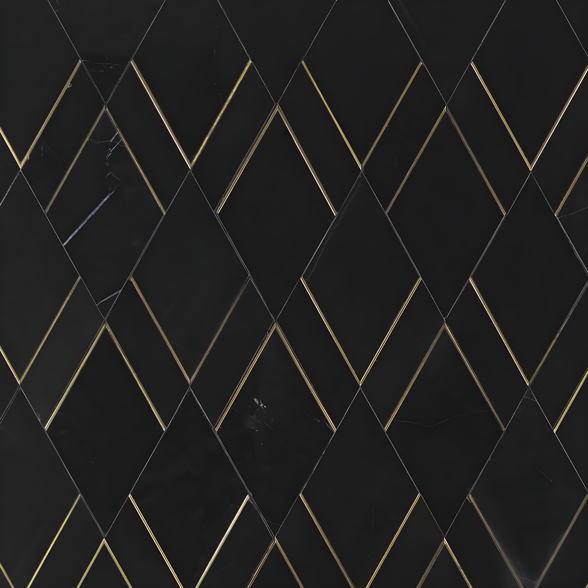Mehko 11.81 in. x 14.96 in. Polished Marble and Brass Wall Tile