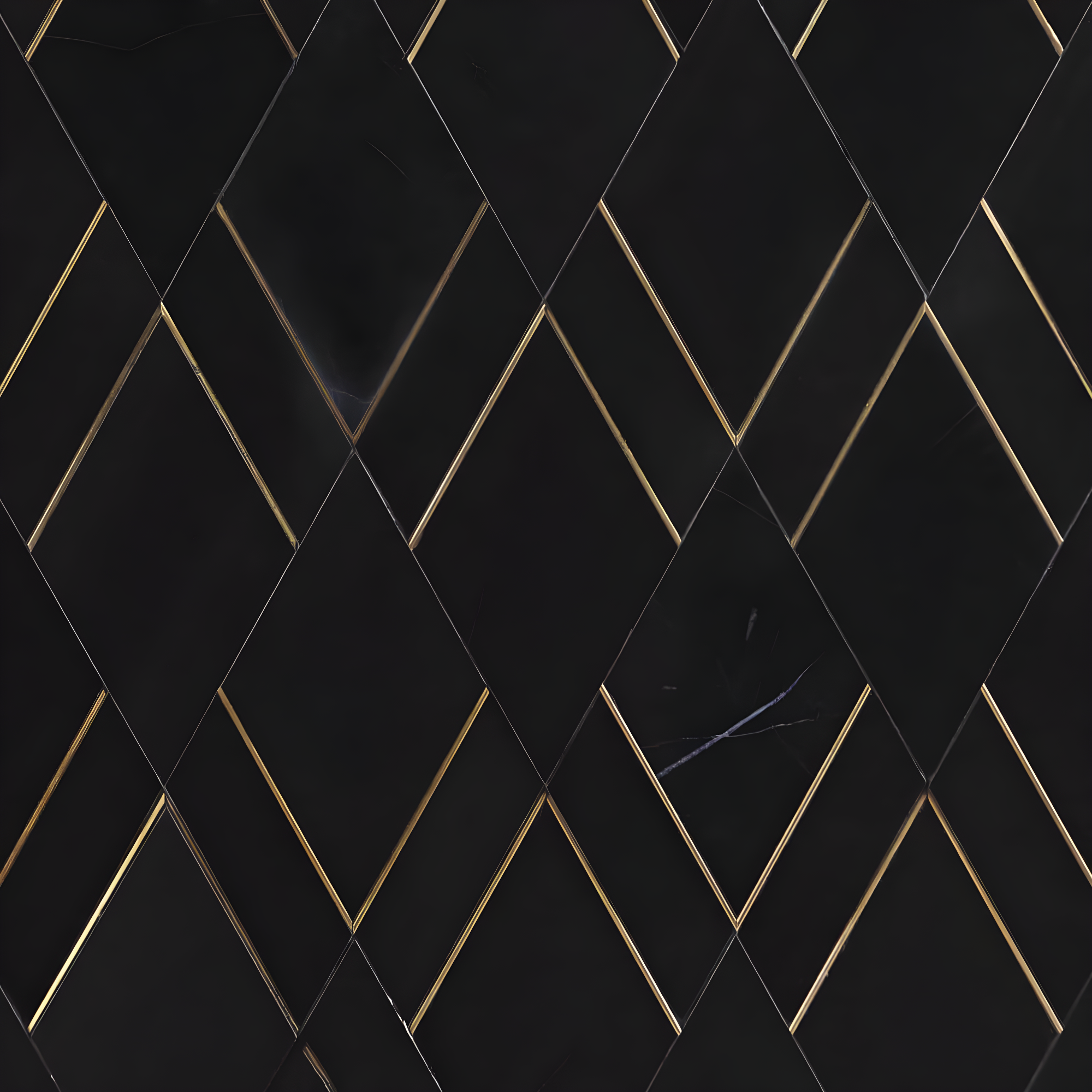 Mehko 11.81 in. x 14.96 in. Polished Marble and Brass Wall Tile