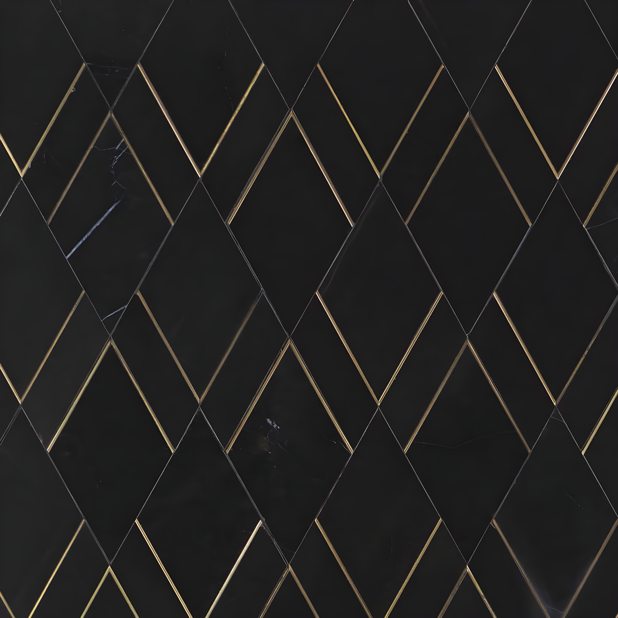 Mehko 11.81 in. x 14.96 in. Polished Marble and Brass Wall Tile