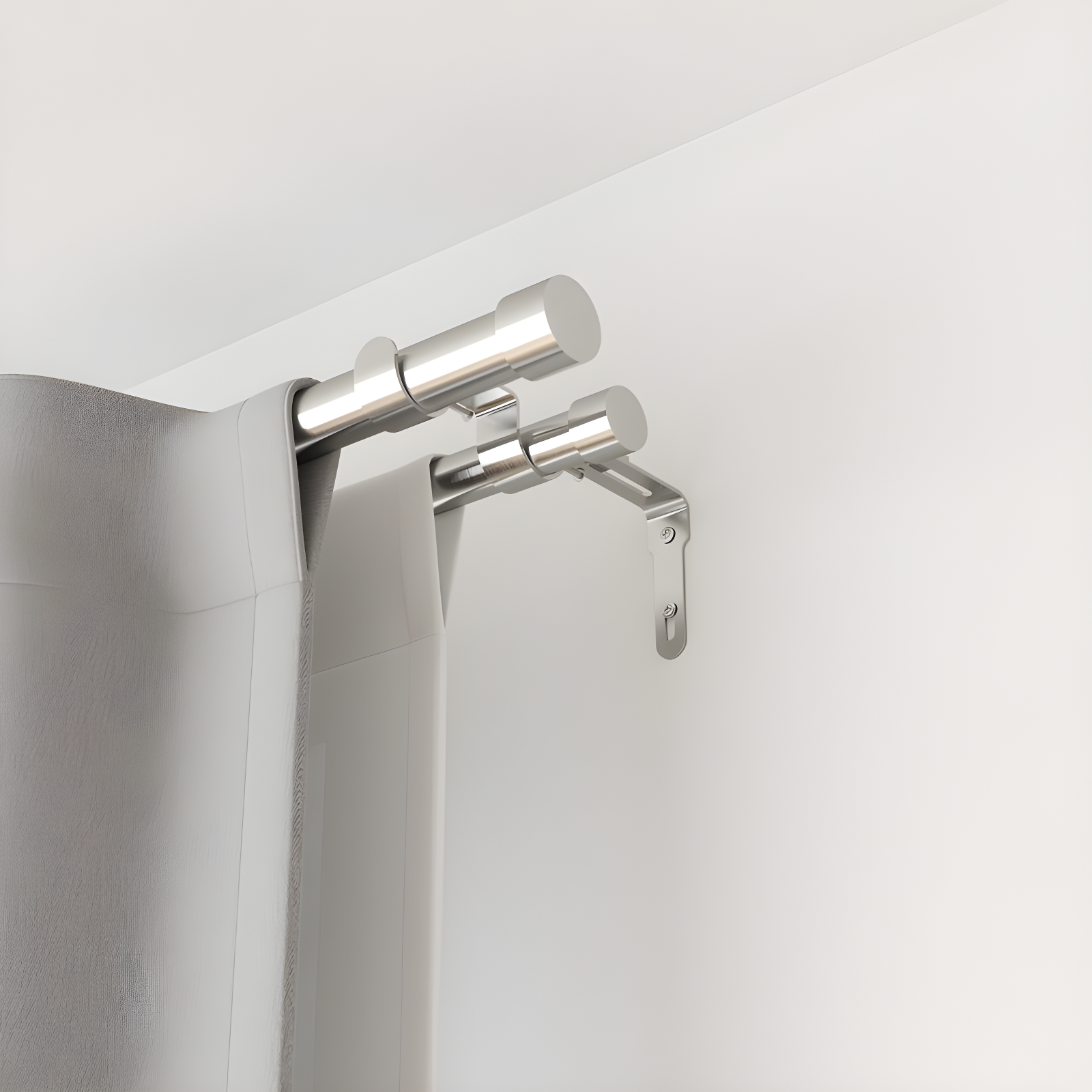 Cappa Drapery Solutions Double Curtain Rod