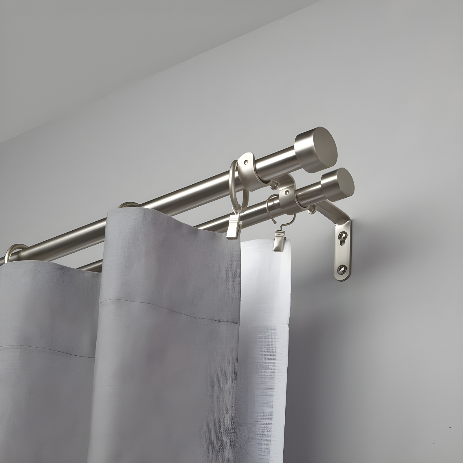 Cappa Drapery Solutions Double Curtain Rod