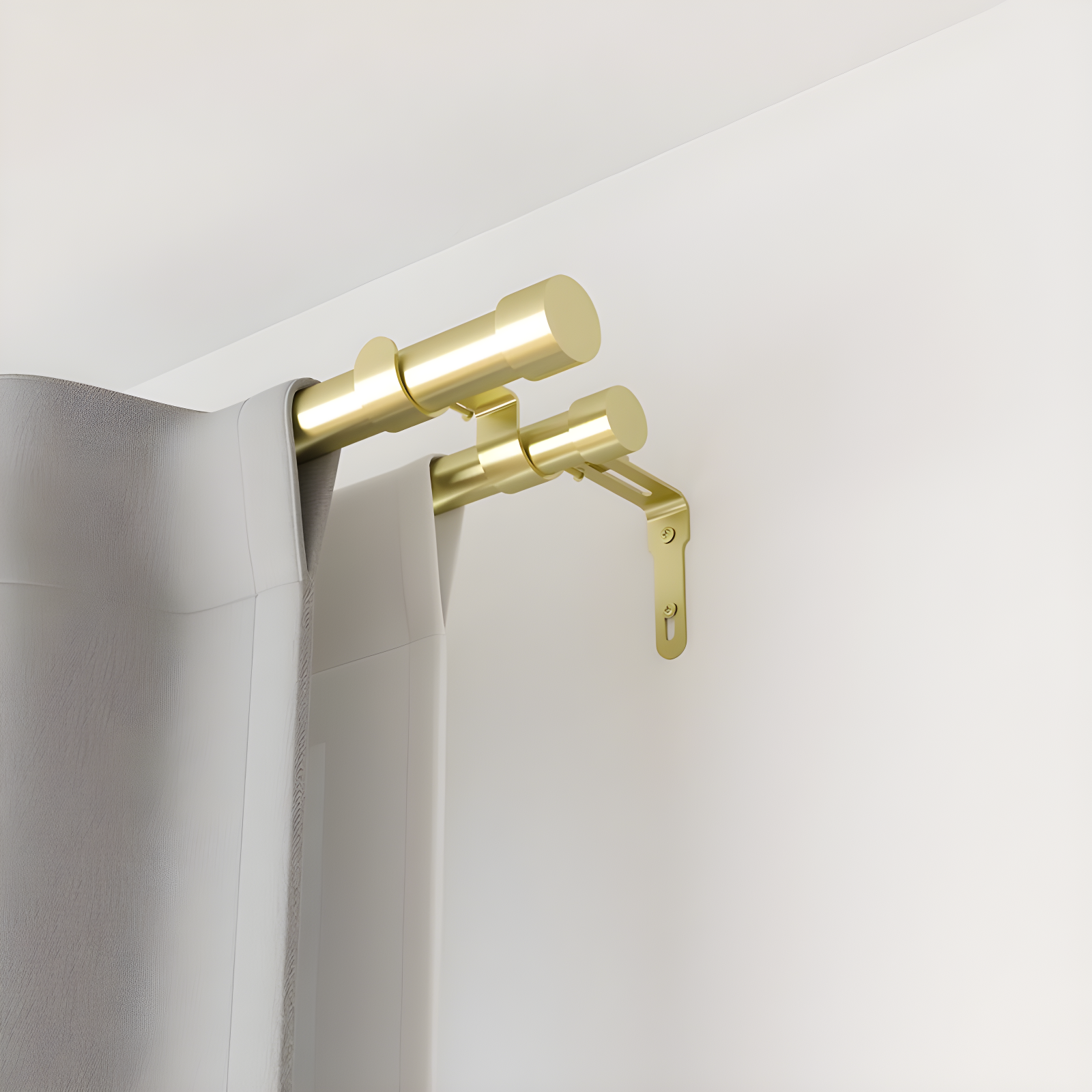 Cappa Drapery Solutions Double Curtain Rod