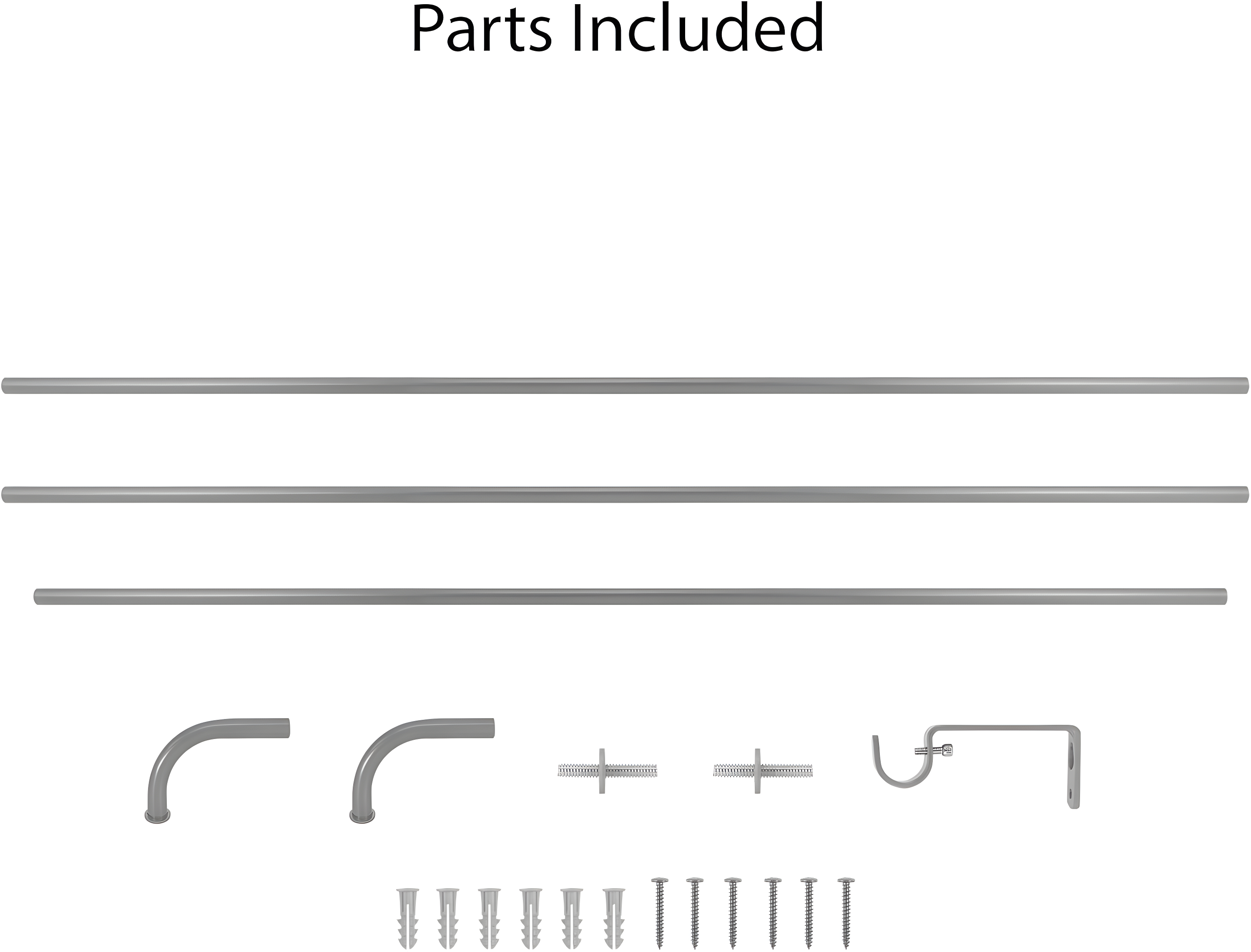 46-120" Better Homes and Gardens 3/4-inch Adjustable Outdoor Wrap-Around Rod Set