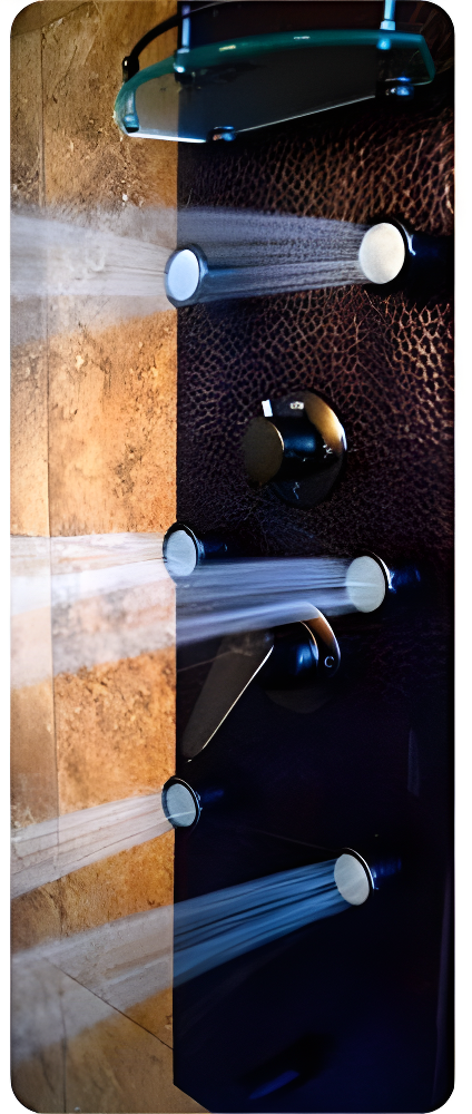 PULSE Sedona ShowerSpa Copper Shower Panel in Oil-Rubbed Bronze