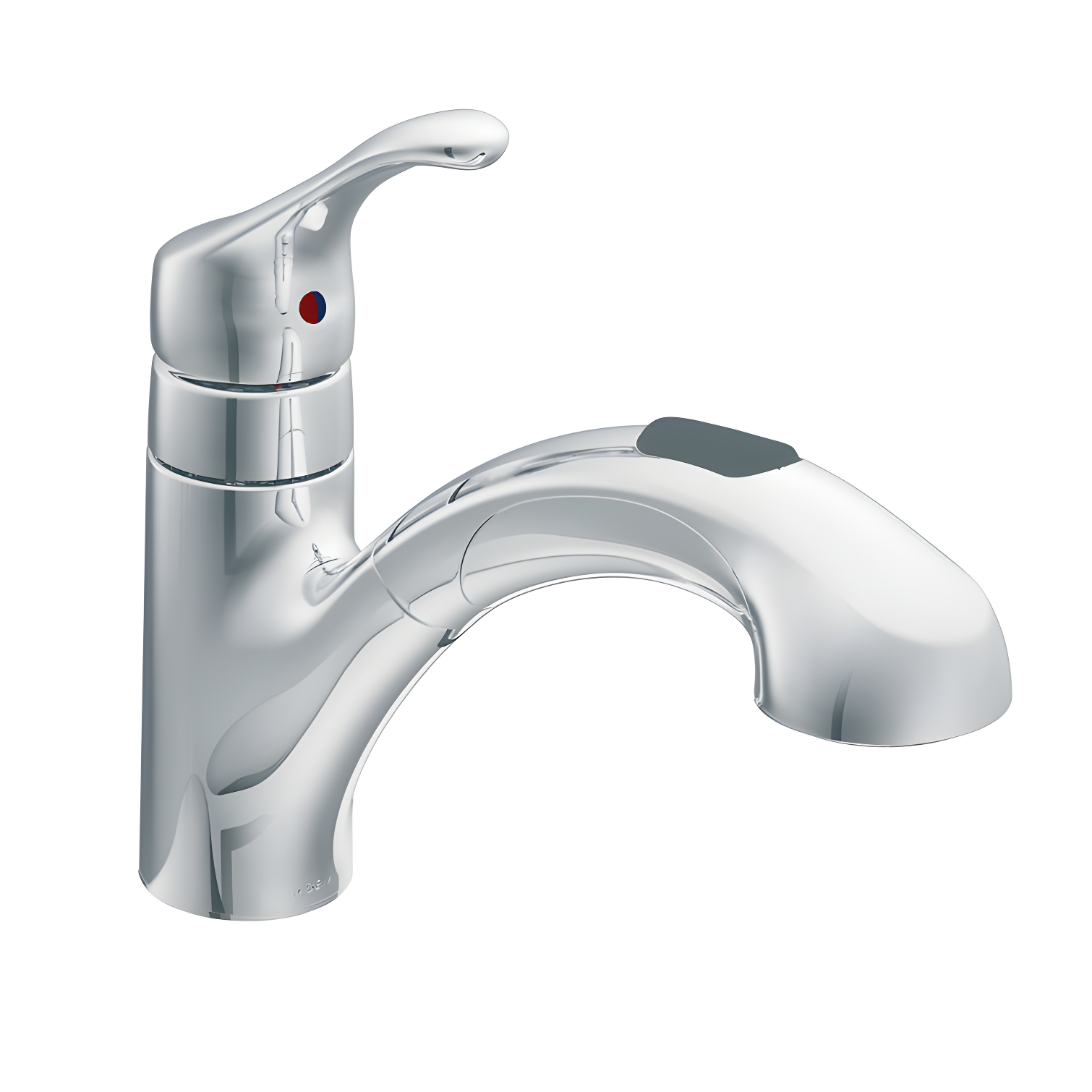 MOEN Renzo Spot Resist Stainless 9 in. H Pull Out Sprayer Kitchen Faucet with 360° Spout Swivel and PowerClean