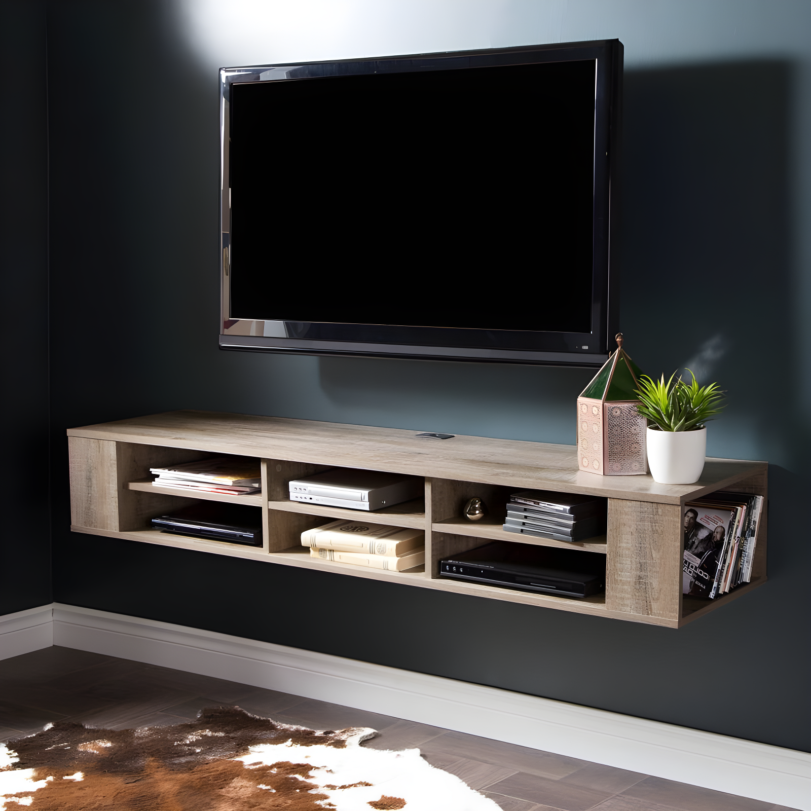 City Life Floating TV Stand for TVs up to 78"