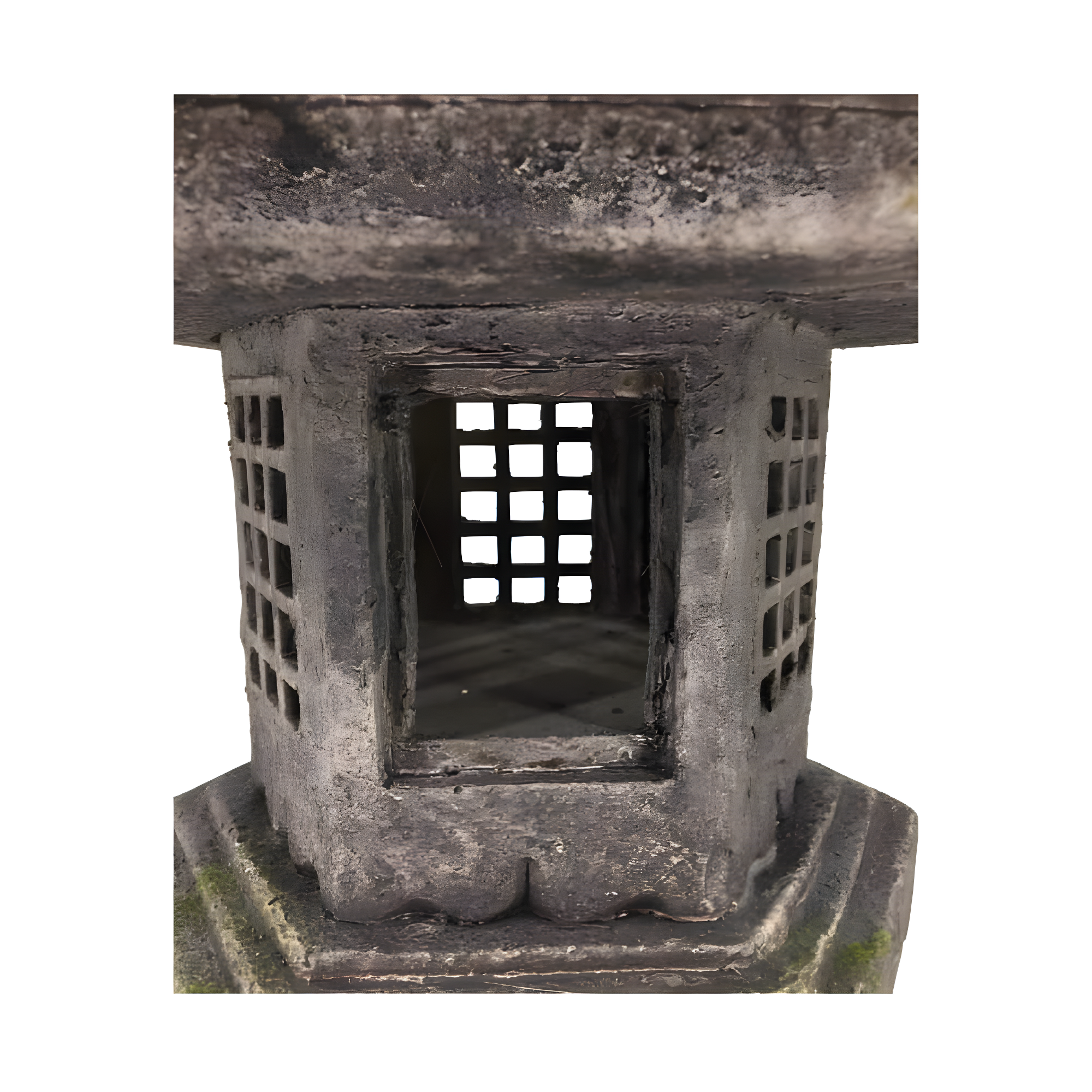 Hi-Line Gift Ltd 76355-D 40In Grey Stone Pagoda Lantern