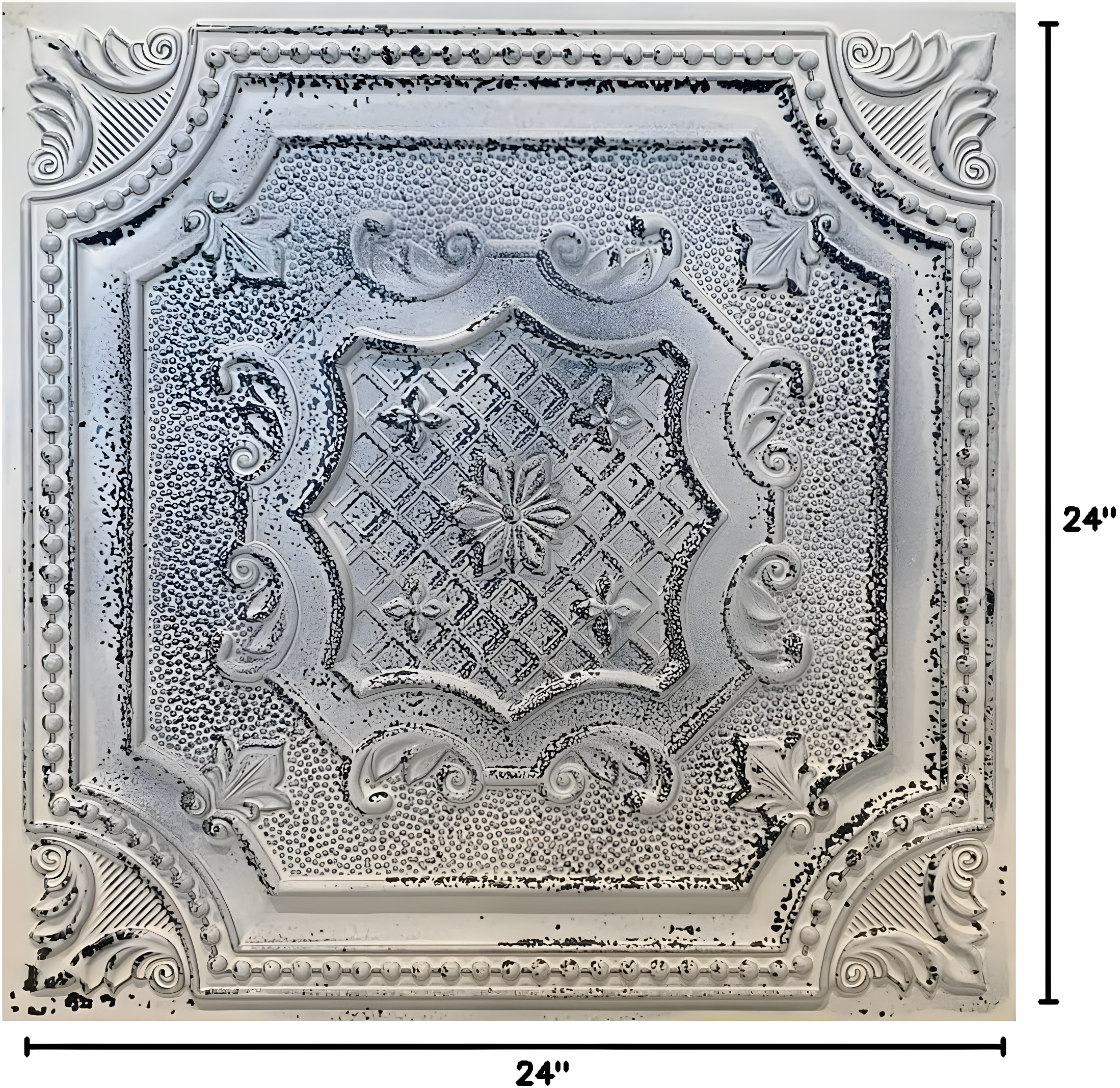 FromPlainToBeautifulInHours My Beautiful Damaris Drop-In or Glue-Up PVC Ceiling Tile (Set of 50)
