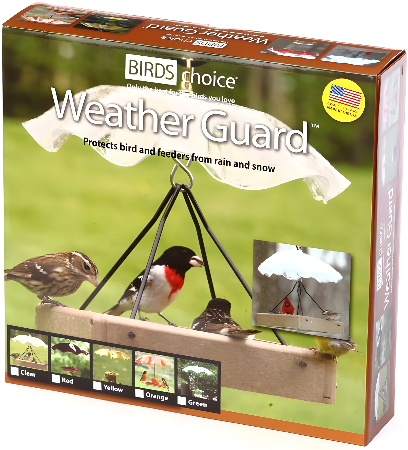 Weather-Resistant Acrylic Bird Weatherguard Cover
