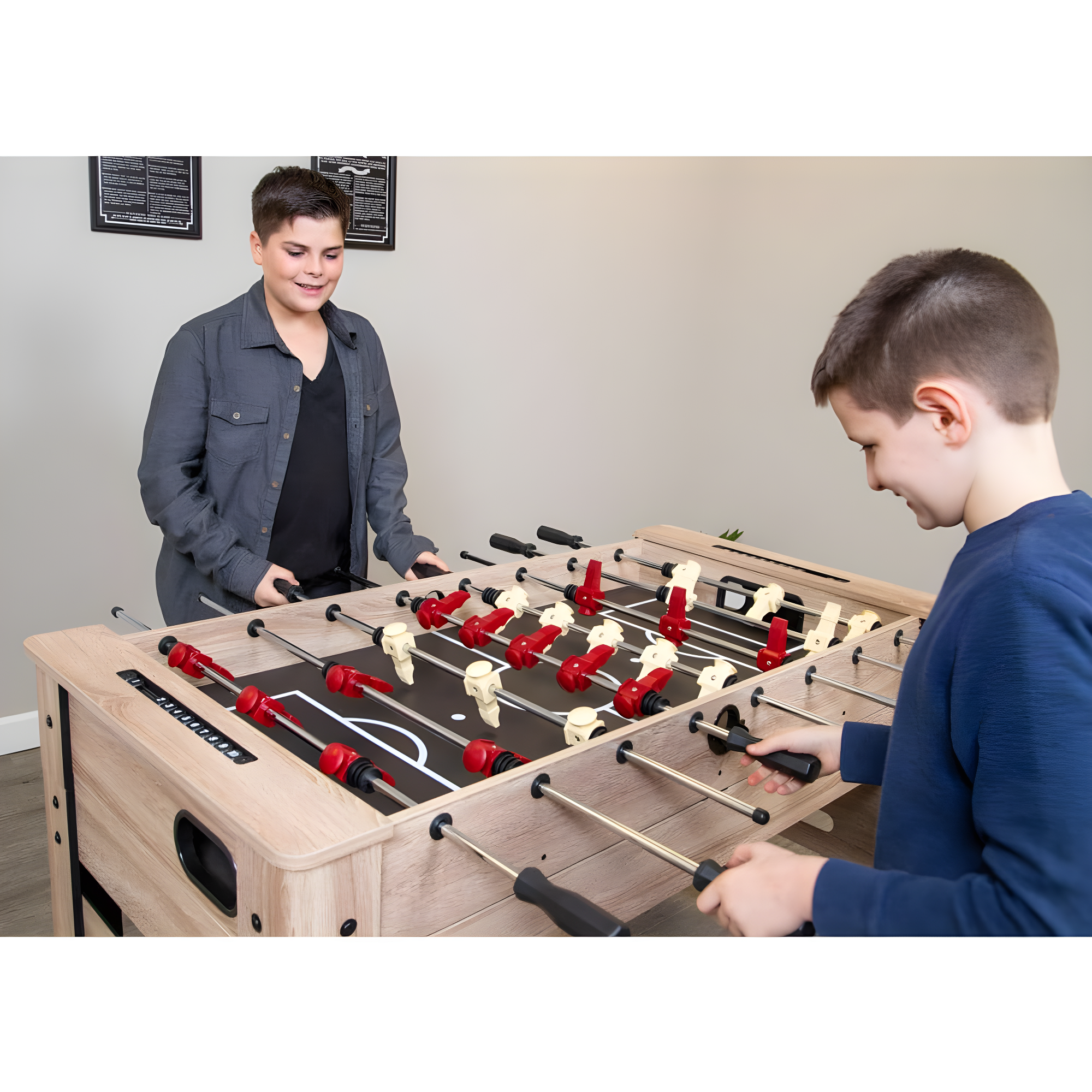Hathaway Games Madison Multi Game Table with Foosball, Glide Hockey, Table Tennis, Billiards, Shuffleboard and Bowling