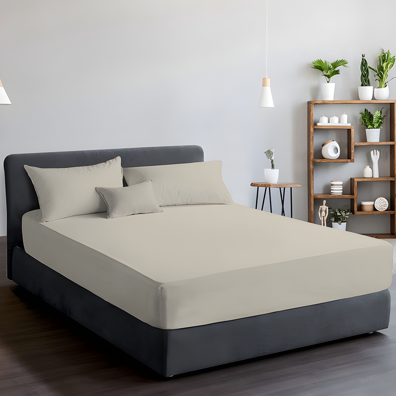 Color Sense 100% Cotton Ultra-Light Fitted Sheet