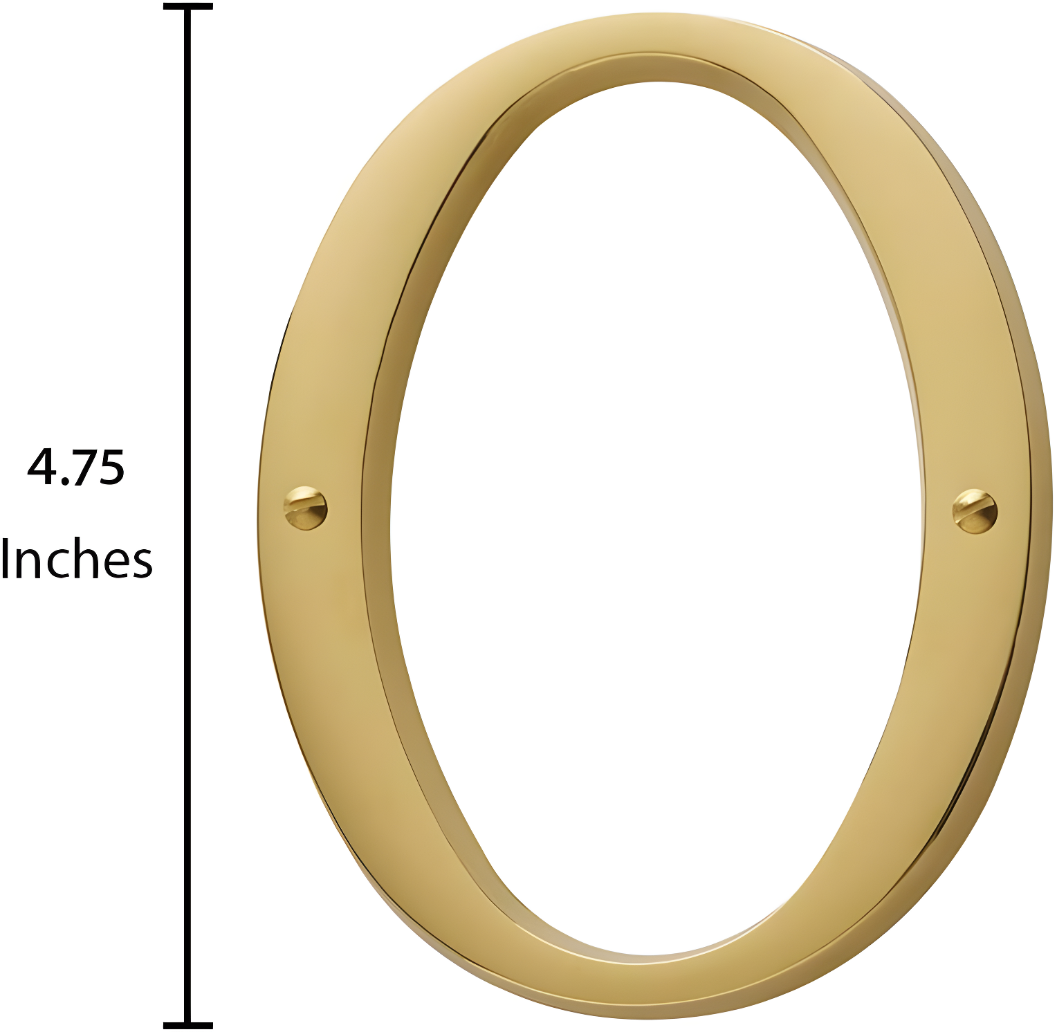 4.75" H Brass House Number