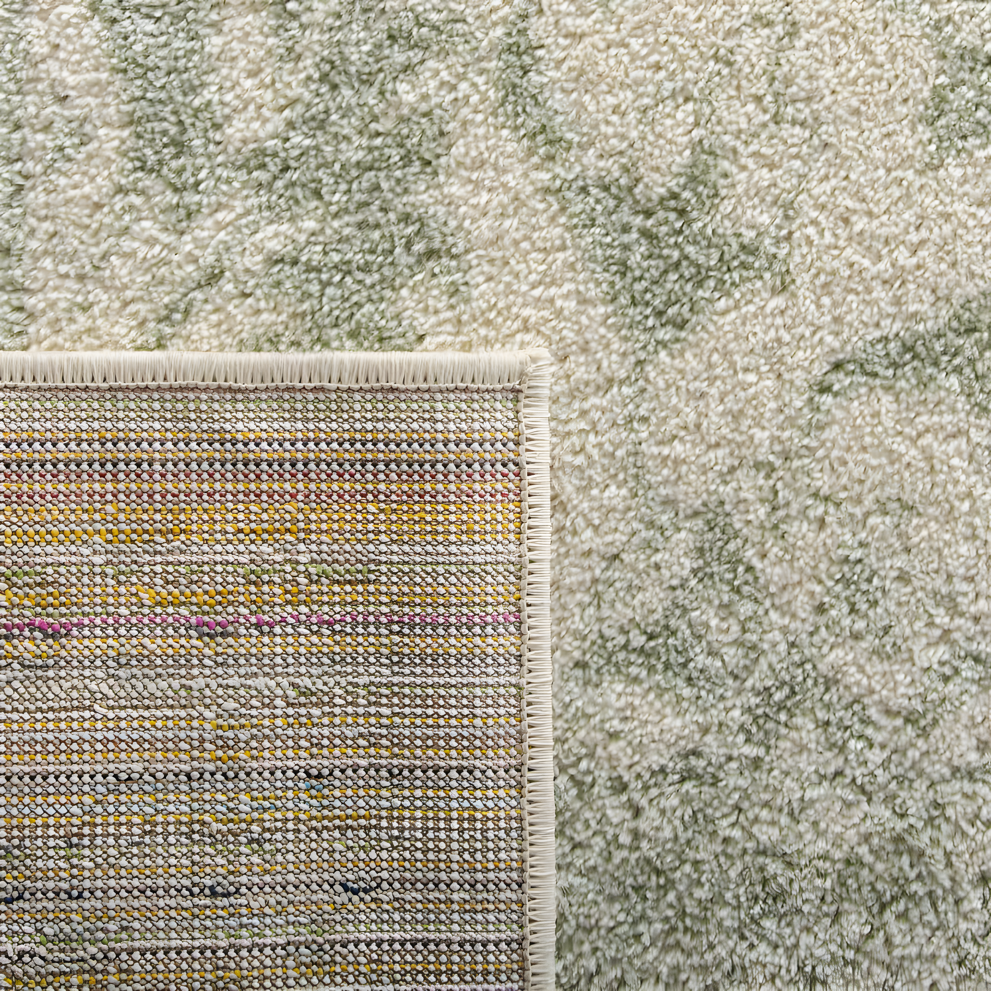 Adirondack ADR109 Machine Made Indoor Area Rug - Ivory/Sage - 9'x12' - Safavieh