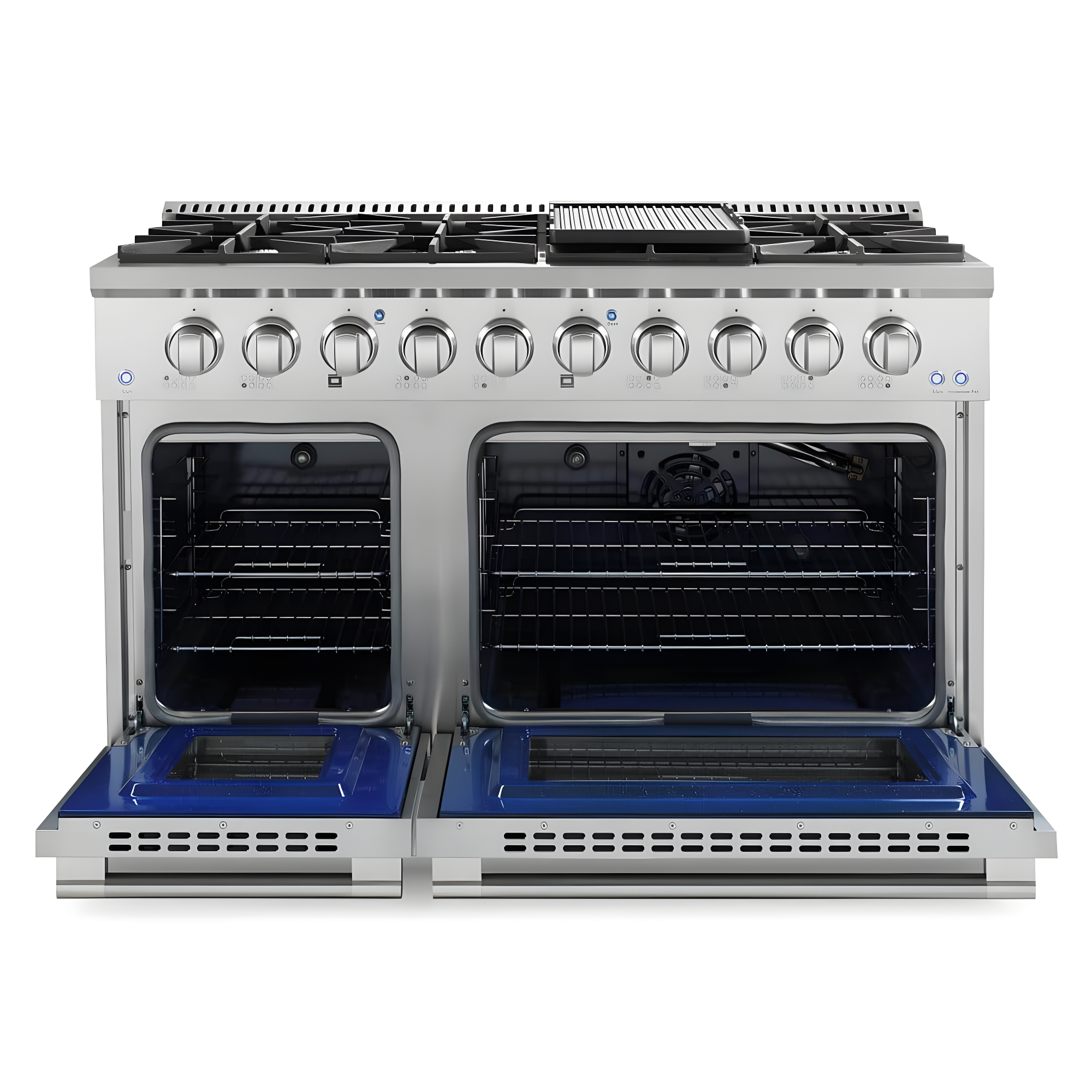 Cosmo 48" 5.5 Cubic Feet Smart Natural Gas Free Standing Range with 8 Burners