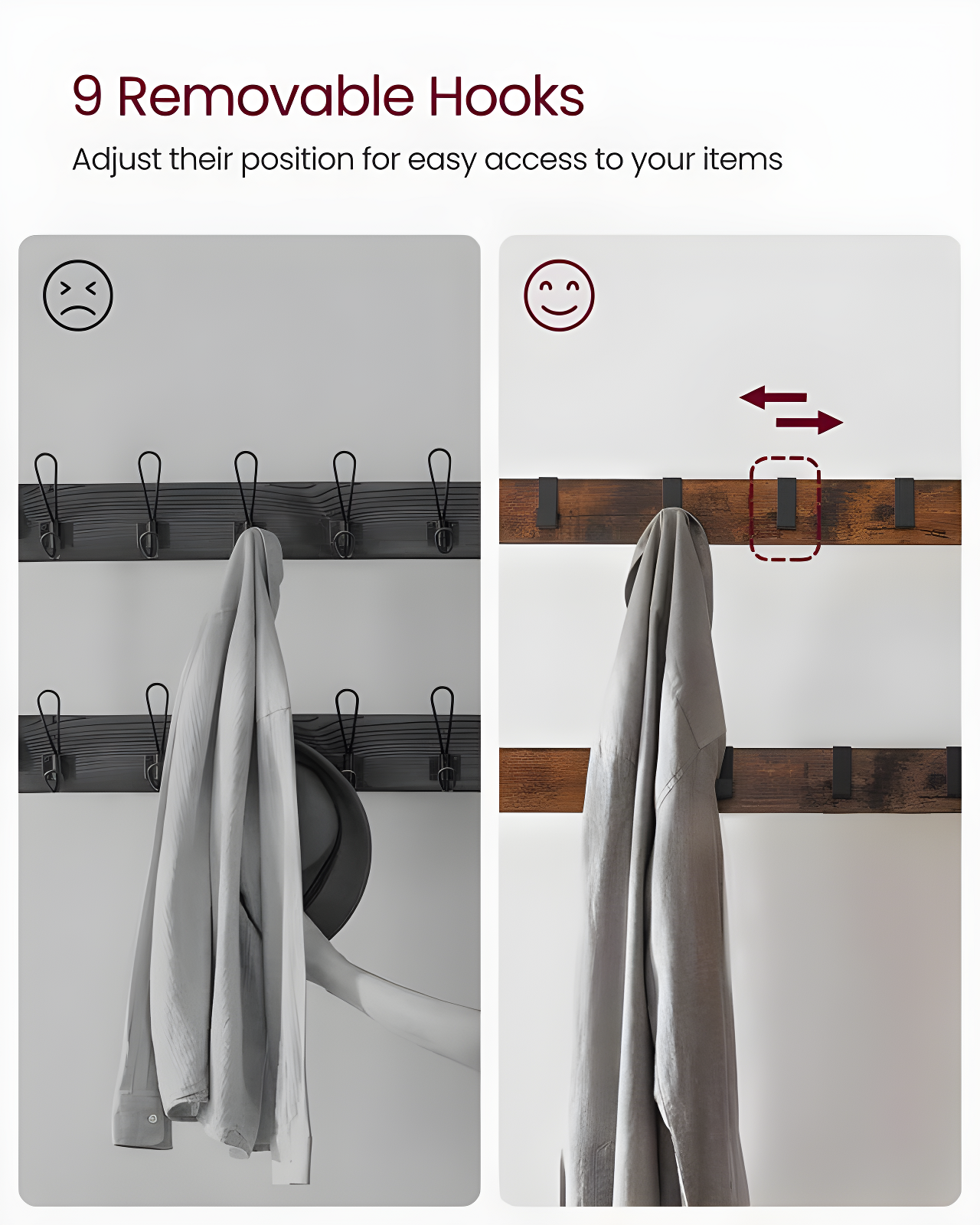 AKLOV Color Hall Tree 28.3'' Wide