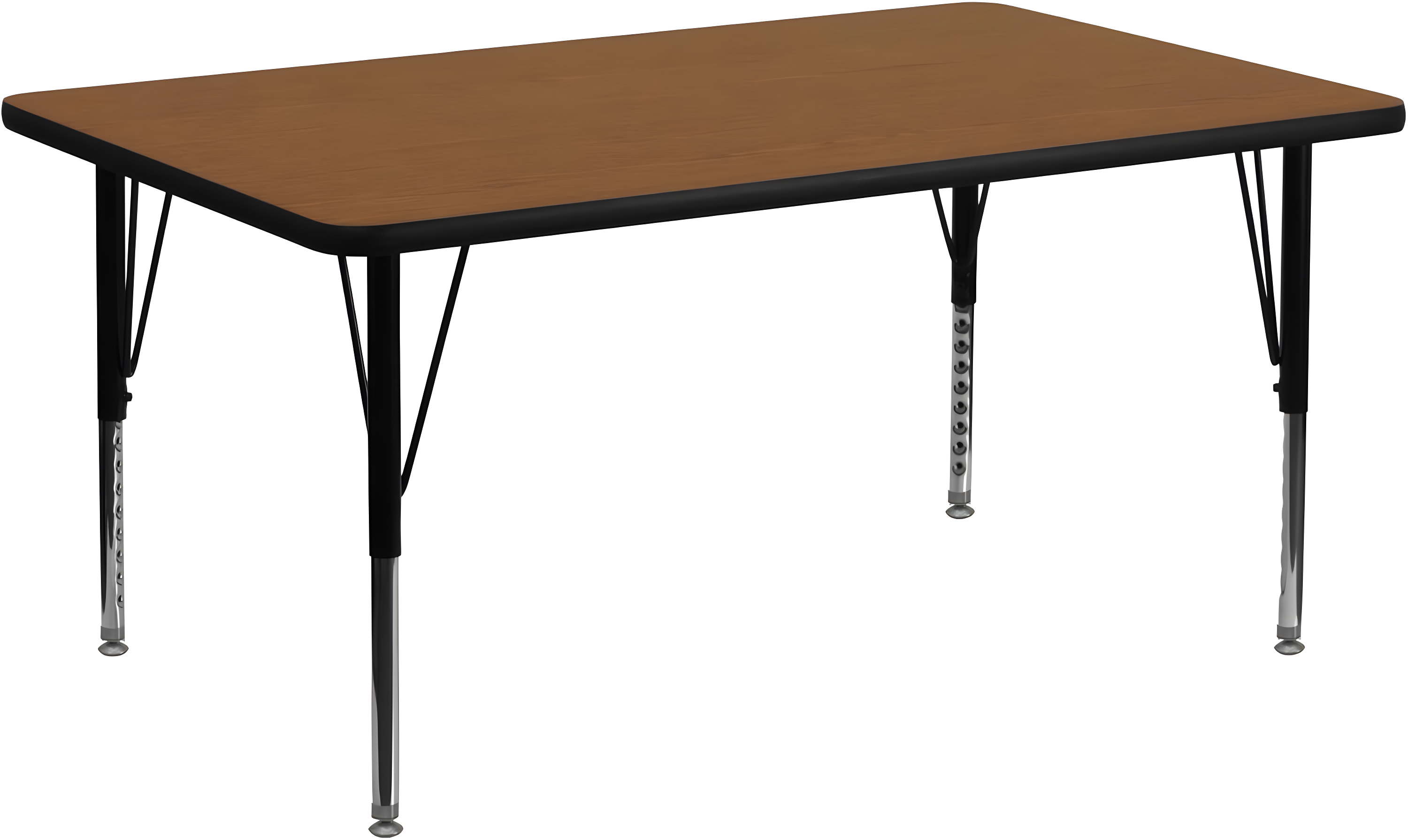 Goddard 24''W x 48''L Rectangular HP Laminate Activity Table - Adjustable Legs