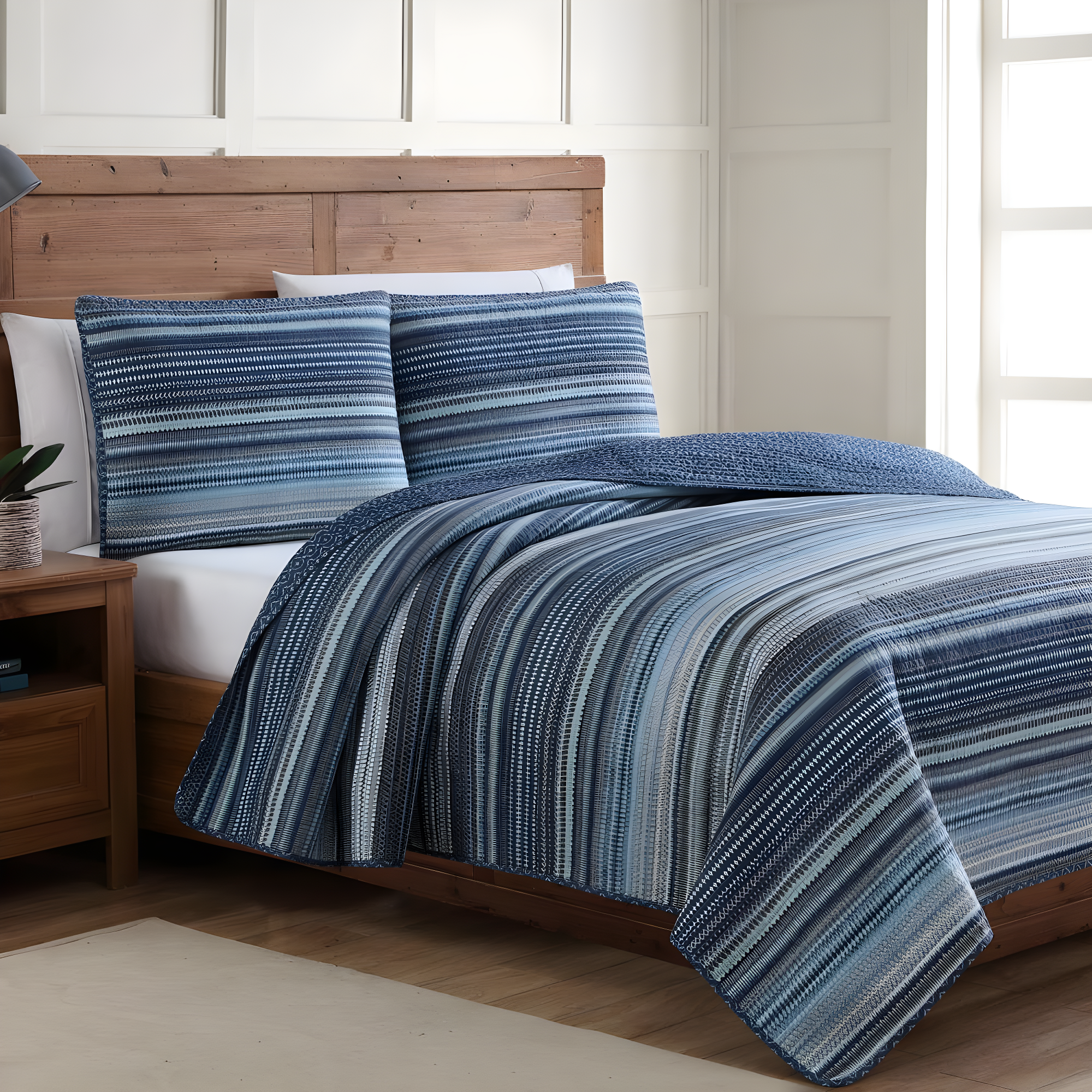 American Home Fashion Estate Collection Reversible Quilt Set