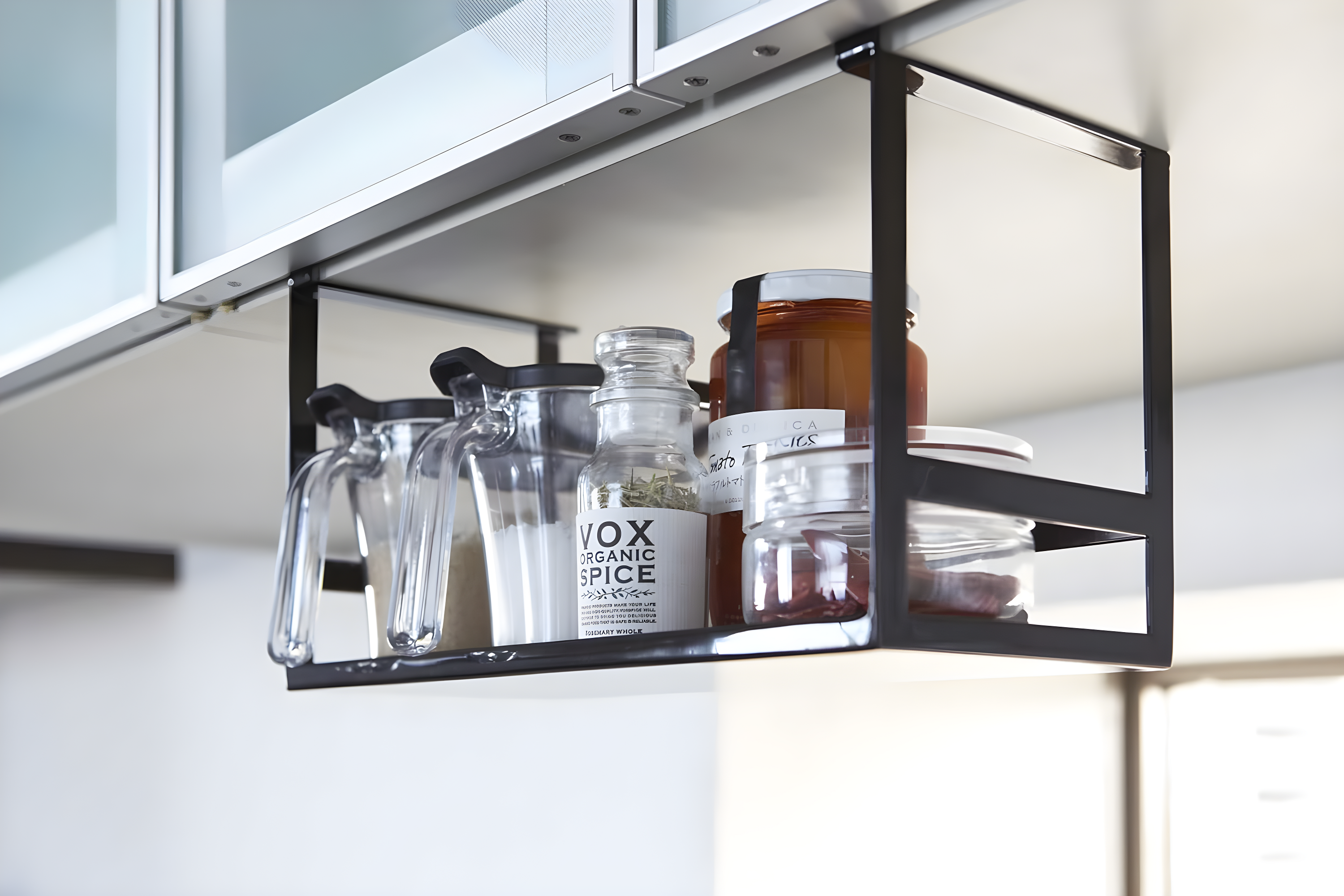 Yamazaki Home Yamazaki Home Under Shelf Spice Rack And Organizer For Kitchen Cabinets, Steel, Undershelf