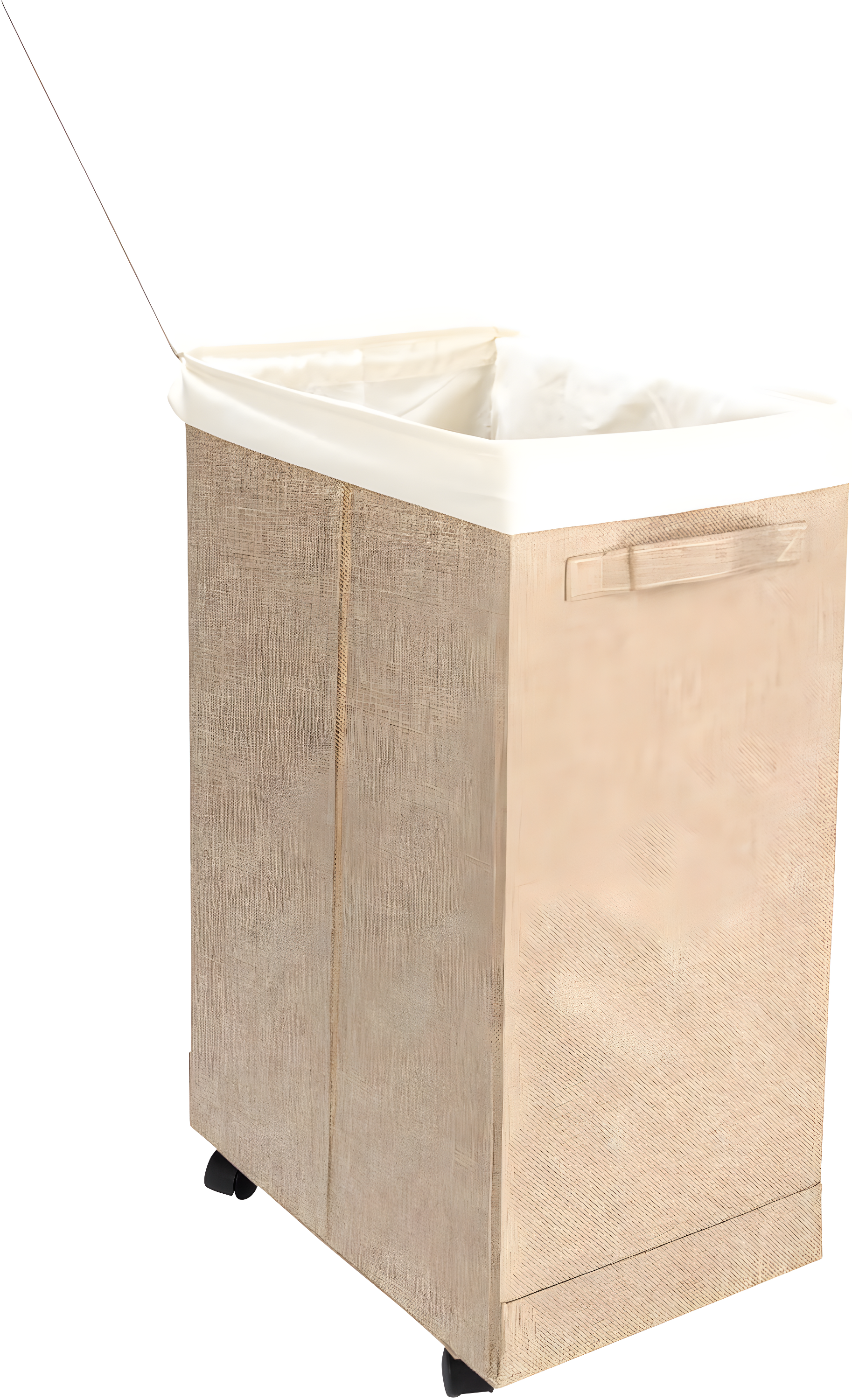 Household Essentials Rolling Laundry Hamper with Handles