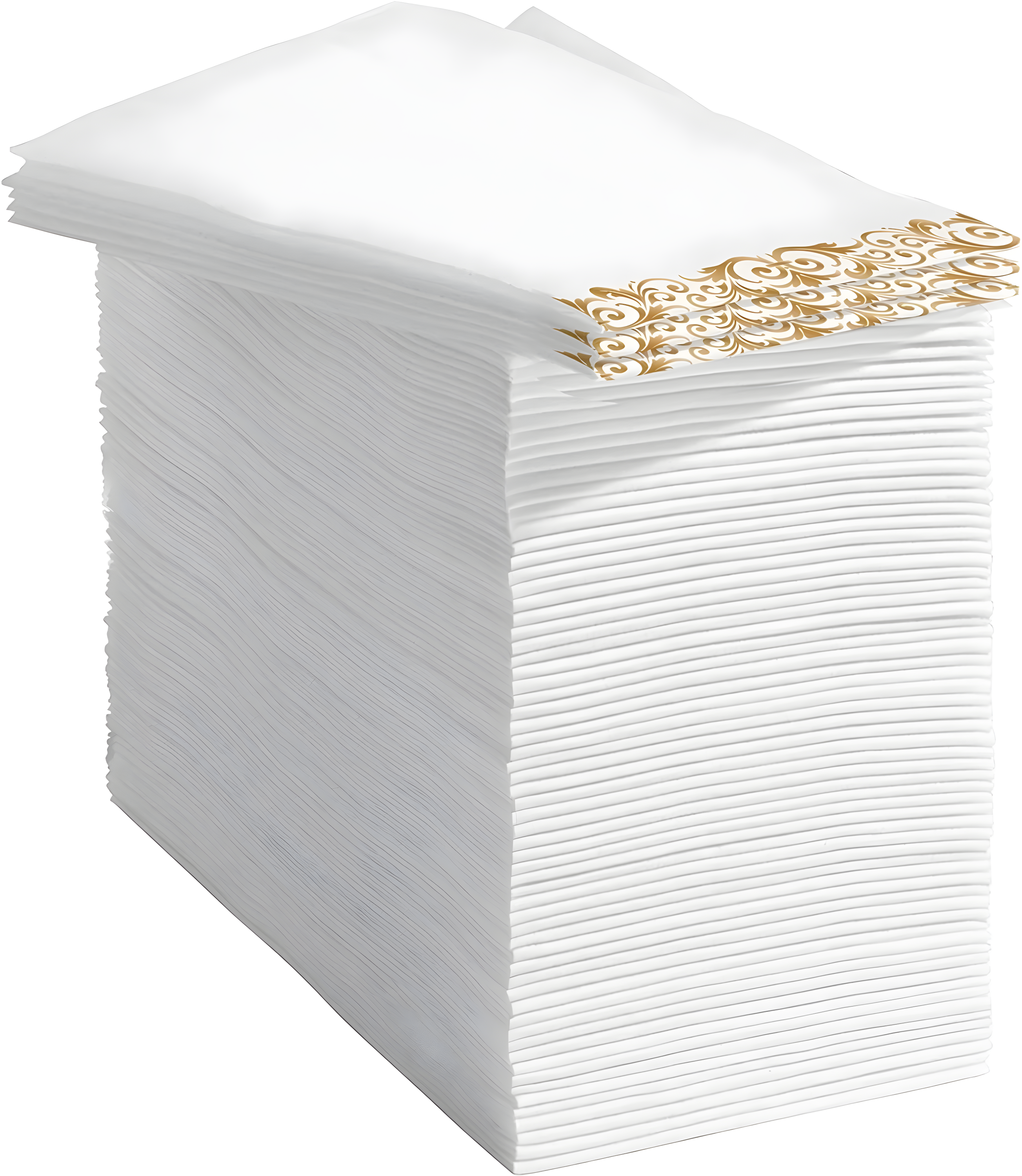 Prestee Feel Disposable Napkins-50 Linen, White