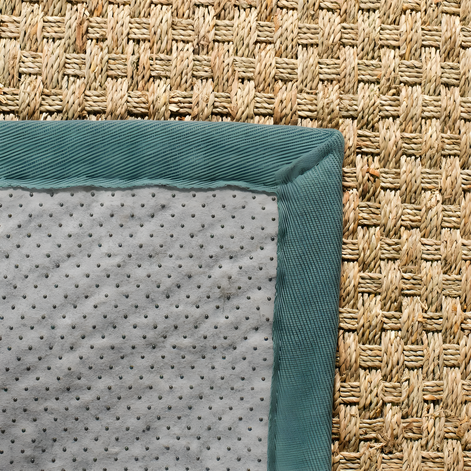 Natural Fiber NF114 Power Loomed Indoor Accent Rug - Natural/Light Blue - 2'6"x4' - Safavieh.