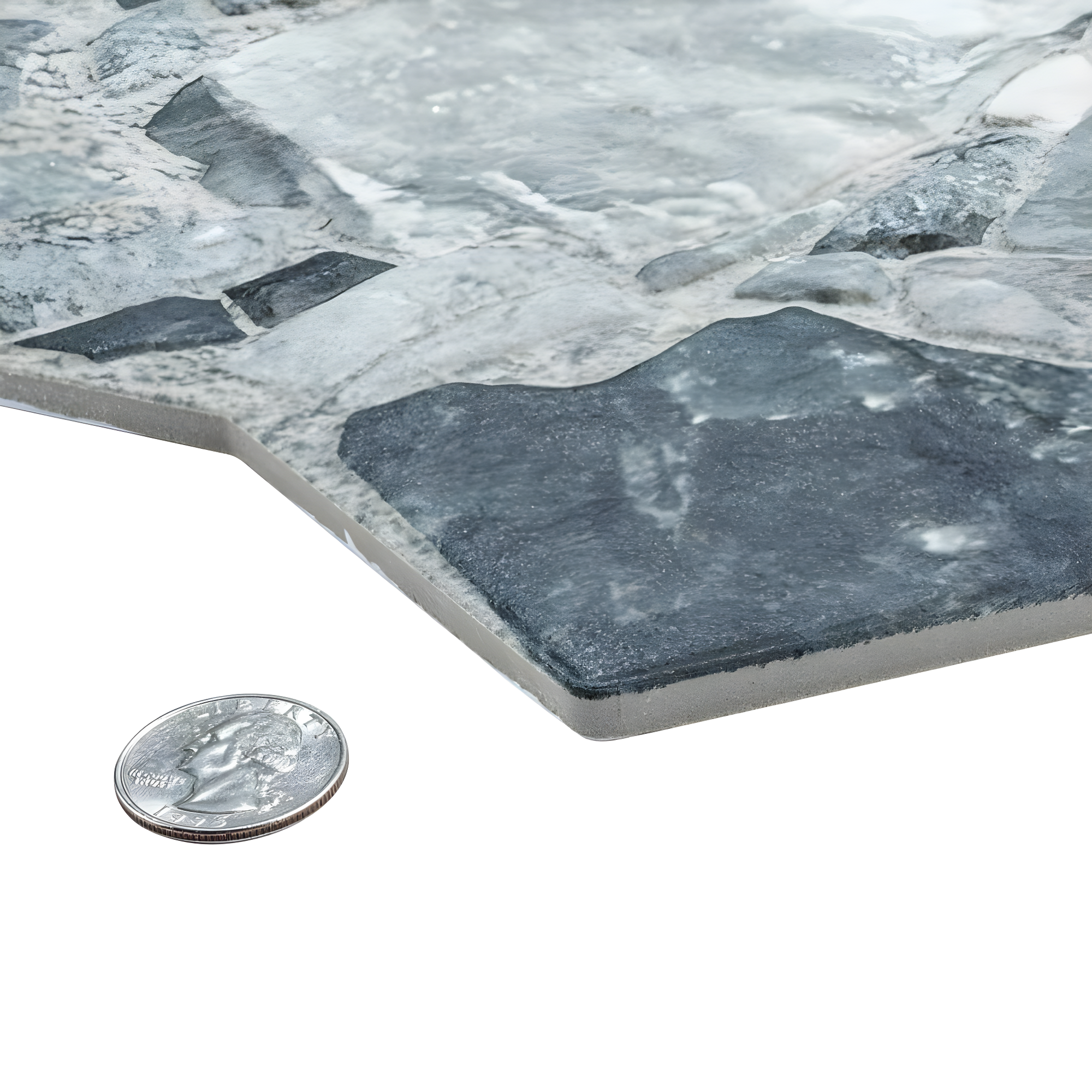 Rambla 15" x 23" Porcelain Stone Look Wall & Floor Tile