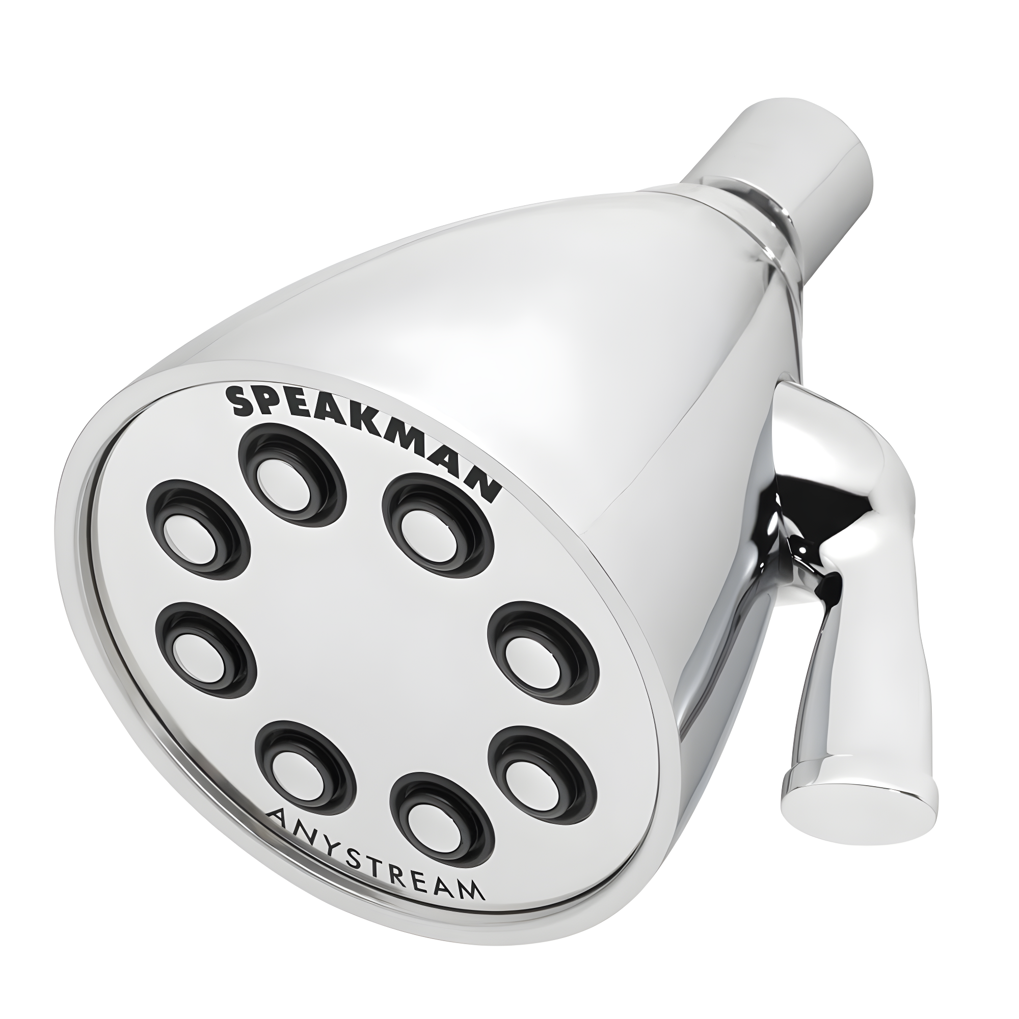 Speakman S-2251 Signature Icon Anystream Adjustable High Pressure Shower Head - 2.5 GPM Solid Brass Replacement Bathroom Showerhead, Polished Chrome