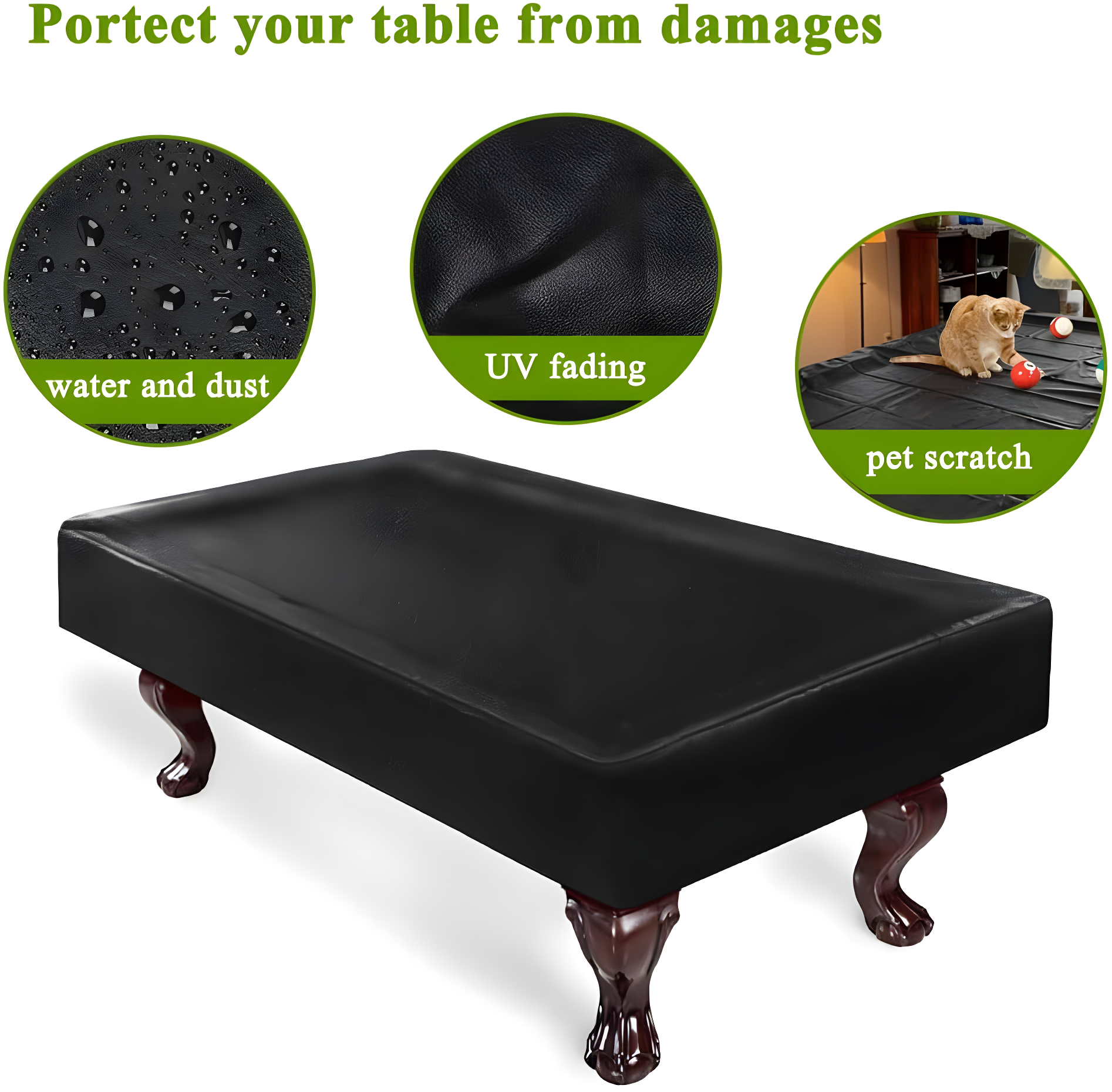 GSE Games & Sports Expert GSE Games & Sports Expert Leather / Faux Leather Pool Table Covers & Accessories