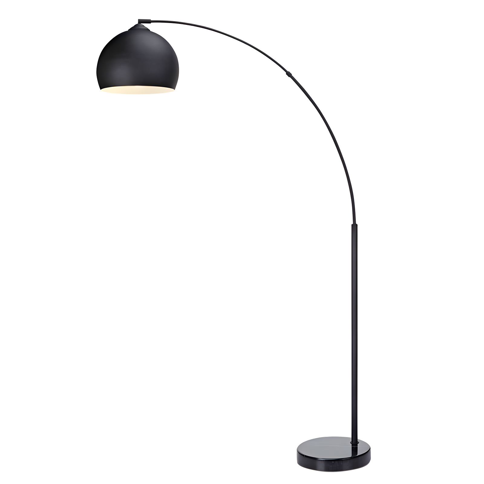 Wrought Studio™ Perlis 66.93" Arc Floor Lamp with Solid Marble Base