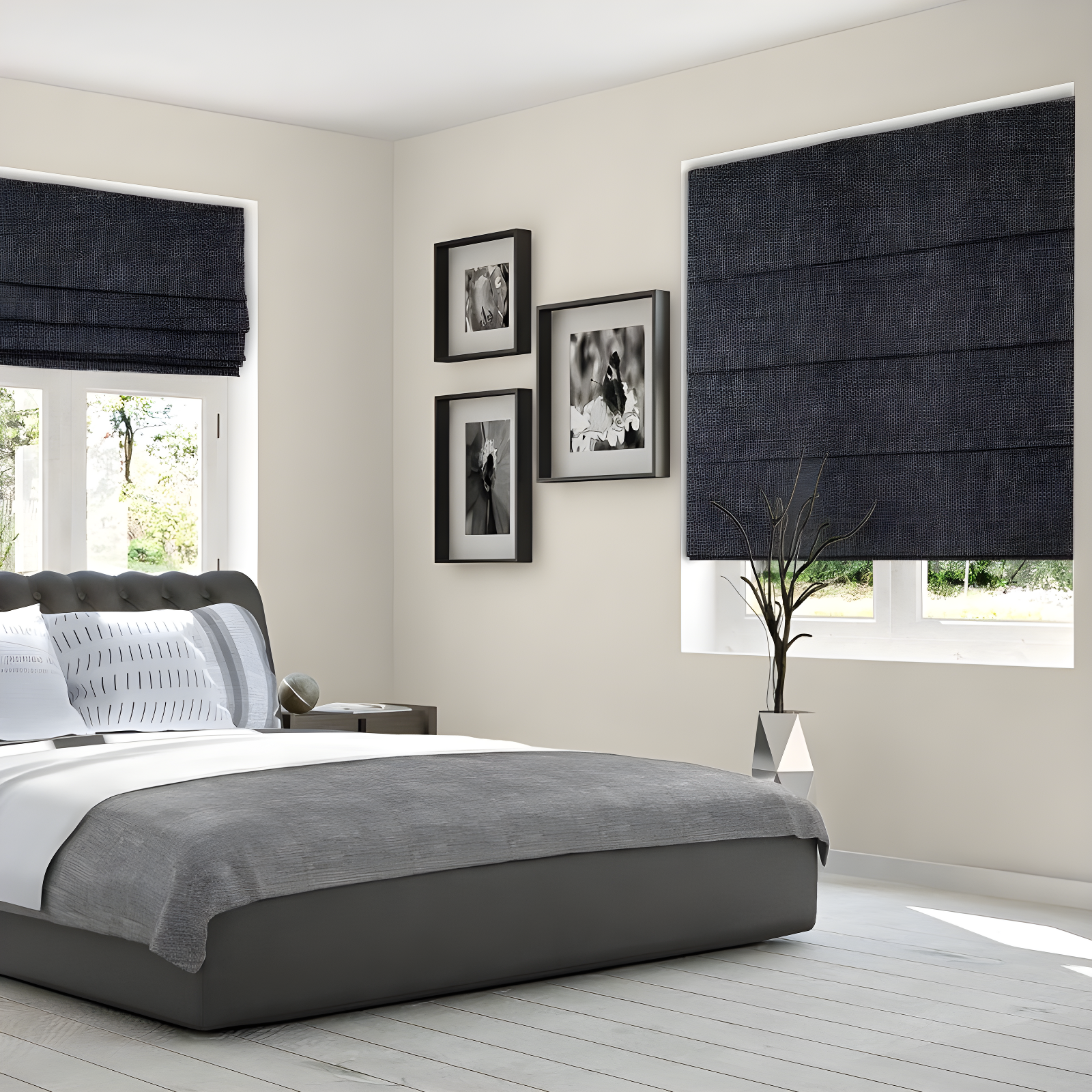 23"x72" Chicology Blackout Roman Curtain Shade Lexington Pebble