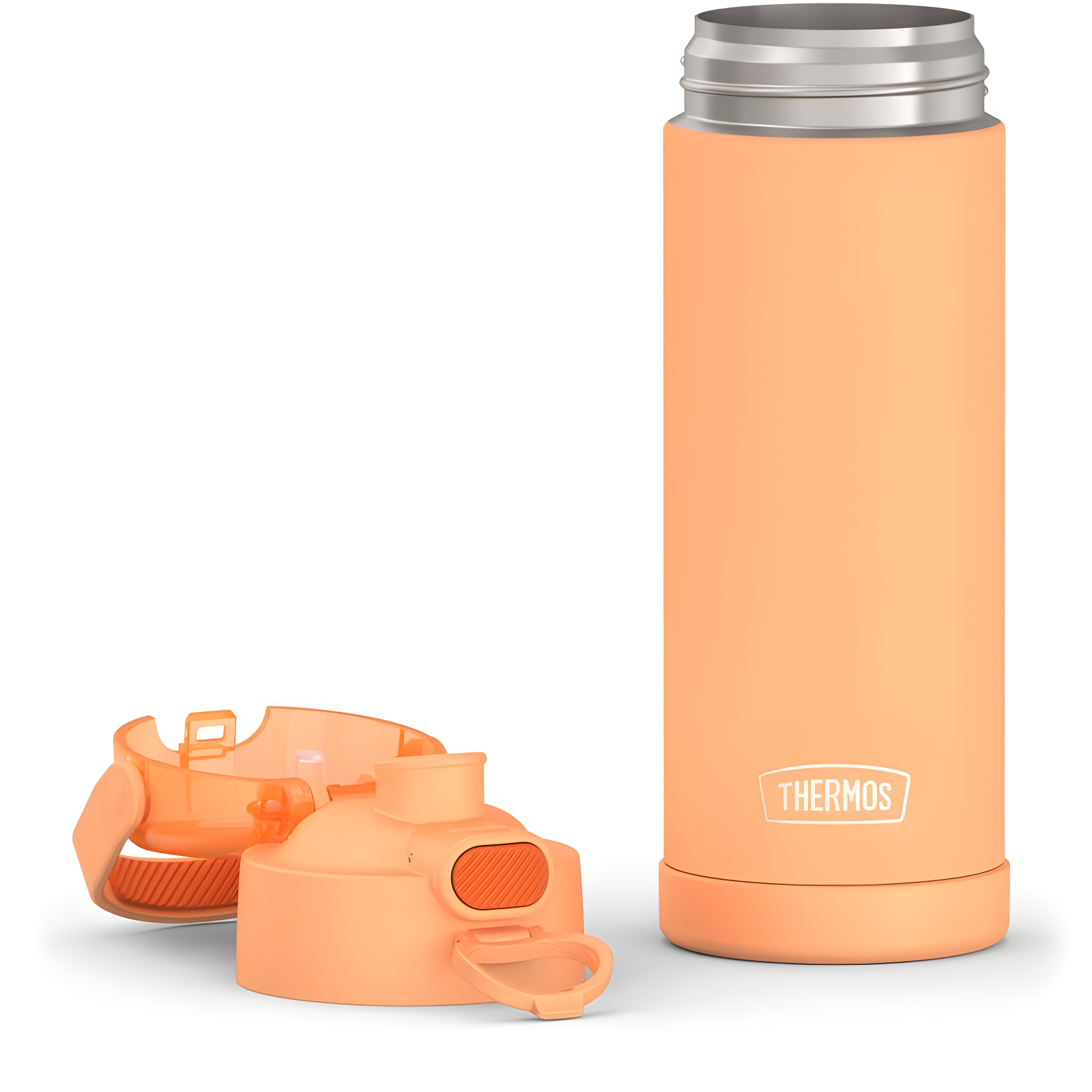 Thermos 16oz Stainless Steel FUNtainer Water Bottle with Bail Handle - Neon Orange
