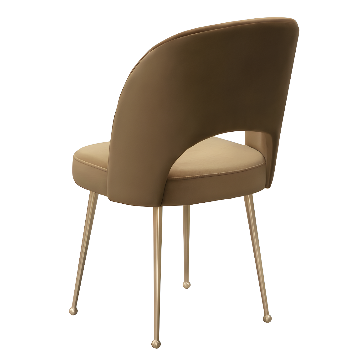 Swell Velvet Metal Side Chair
